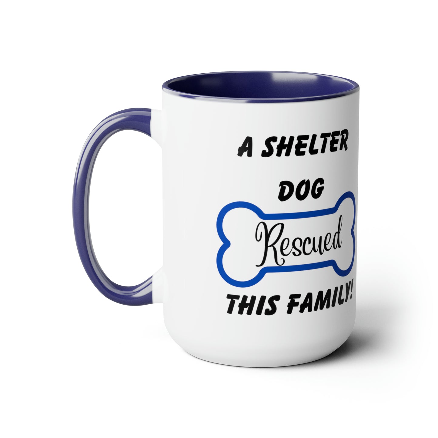 A Shelter Dog Rescued This Family, Personalized Mug