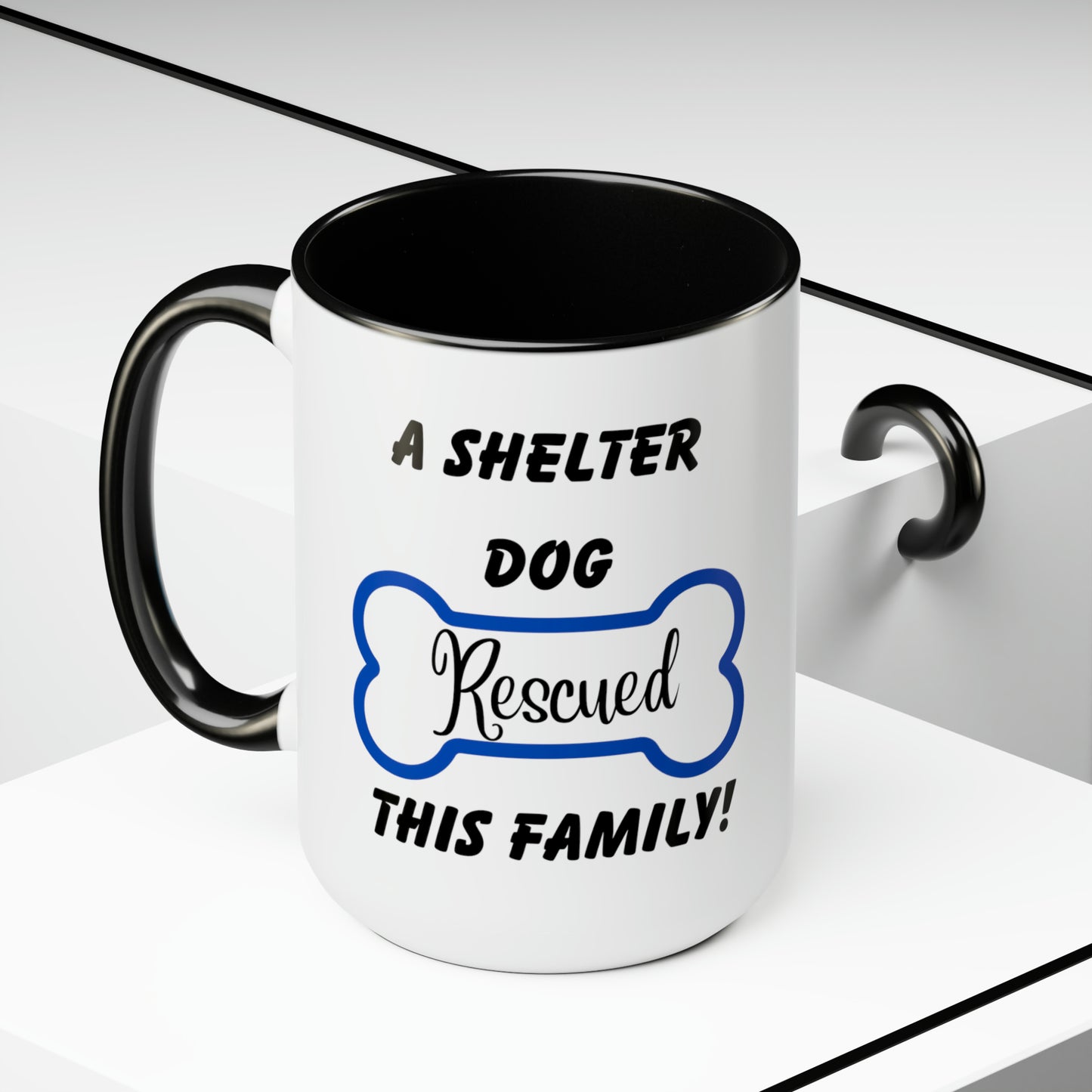 A Shelter Dog Rescued This Family, Personalized Mug