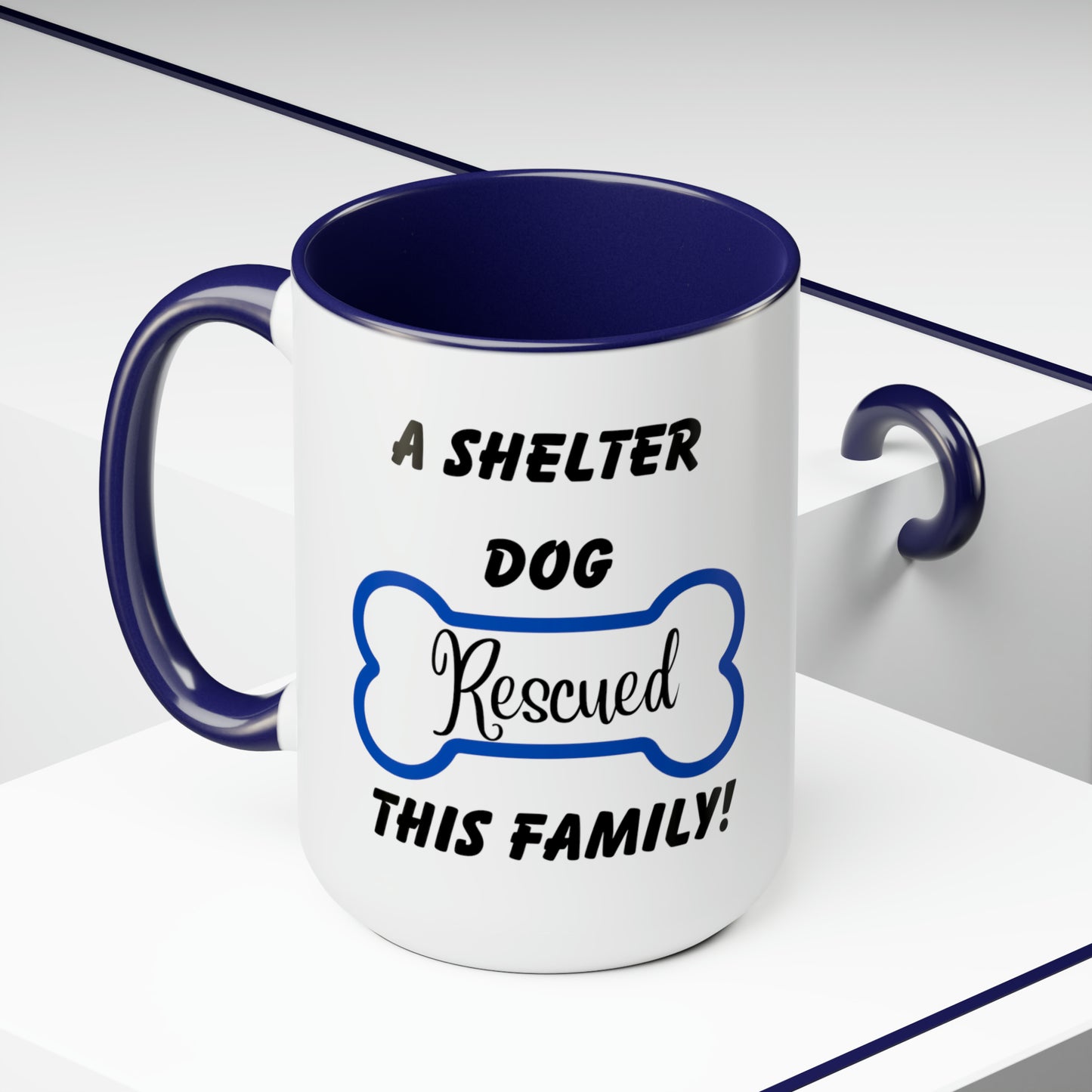 A Shelter Dog Rescued This Family, Personalized Mug