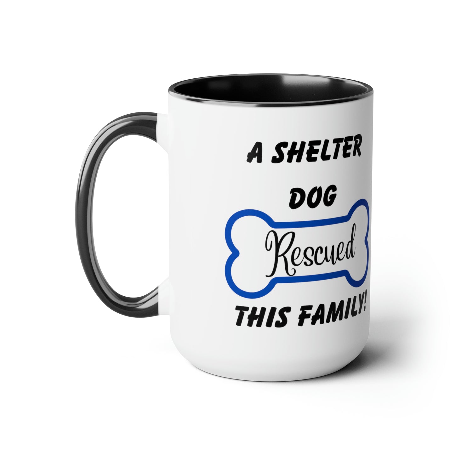 A Shelter Dog Rescued This Family, Personalized Mug
