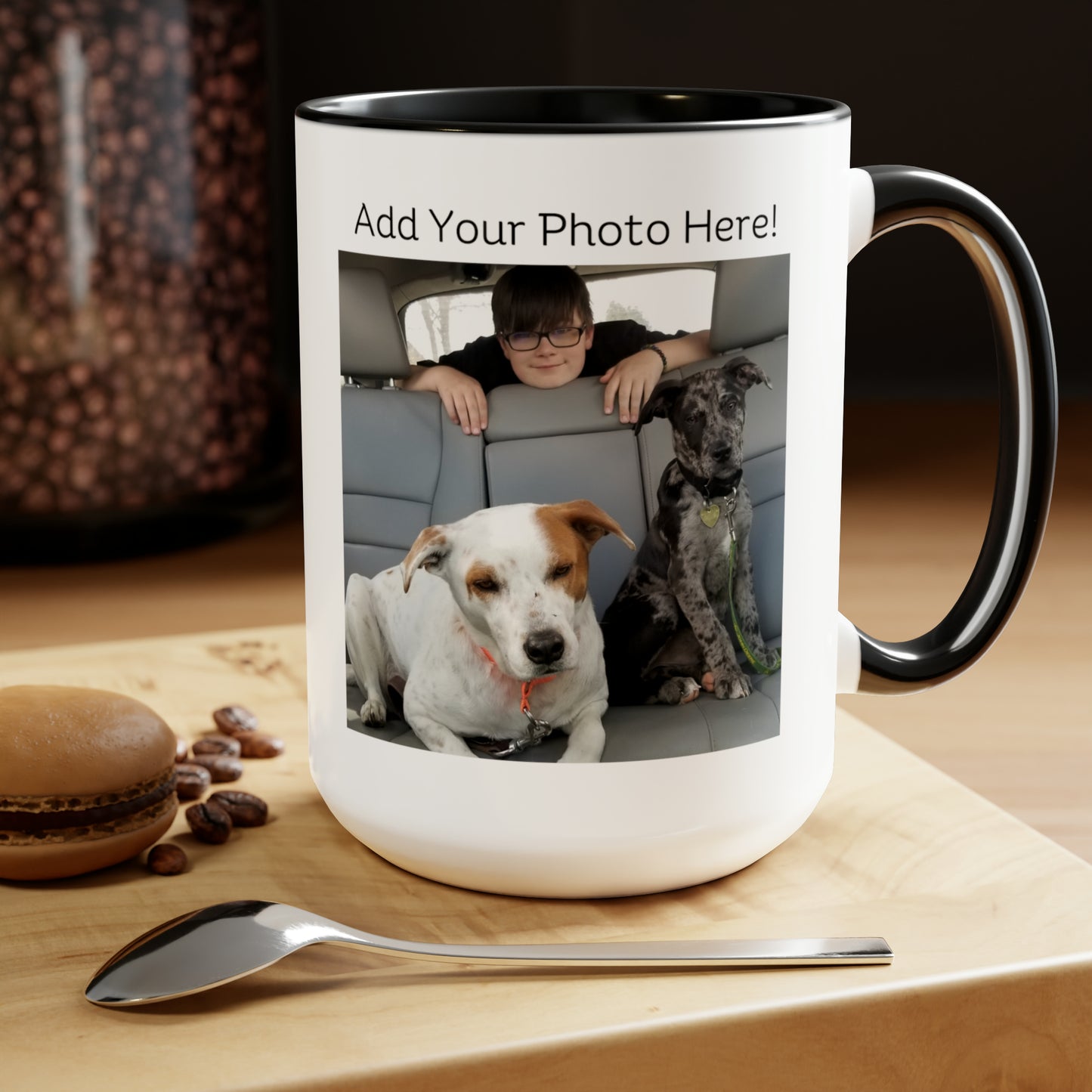 A Shelter Dog Rescued This Family, Personalized Mug