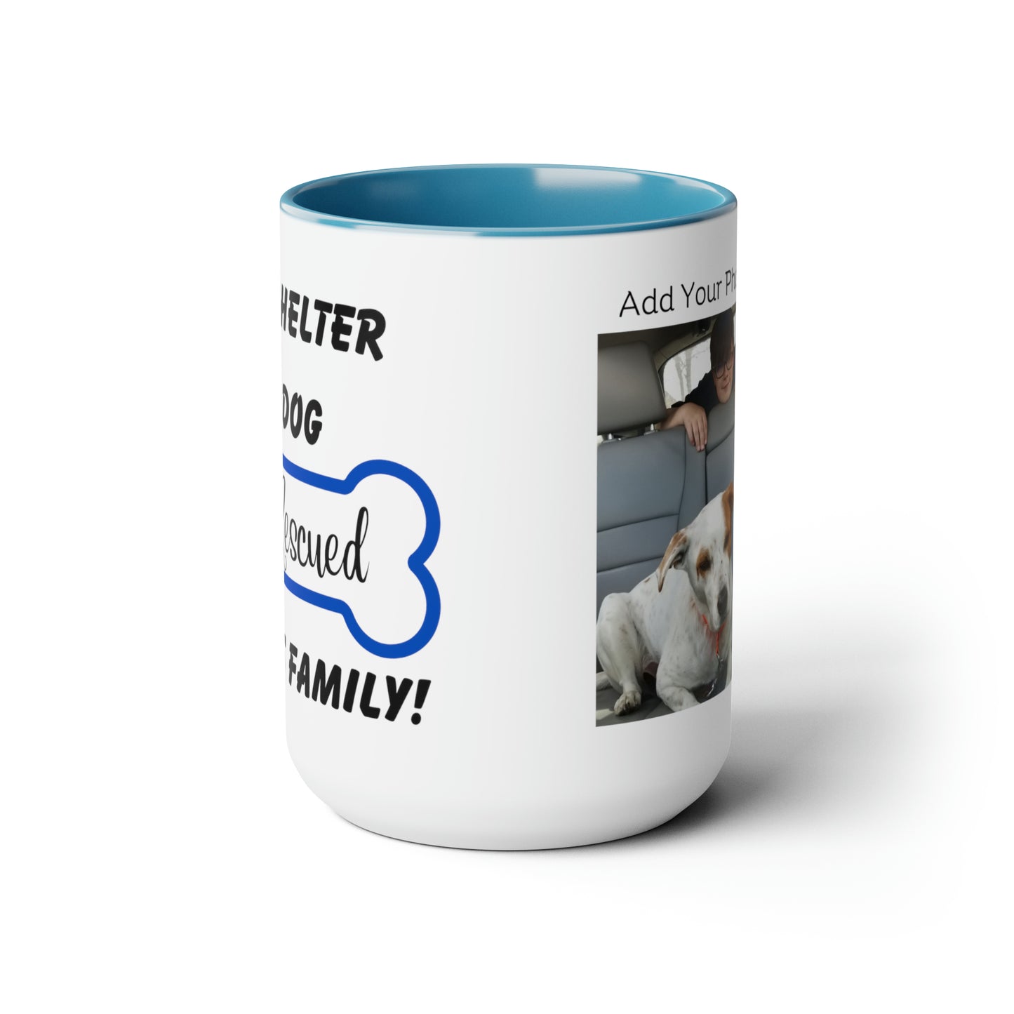 A Shelter Dog Rescued This Family, Personalized Mug
