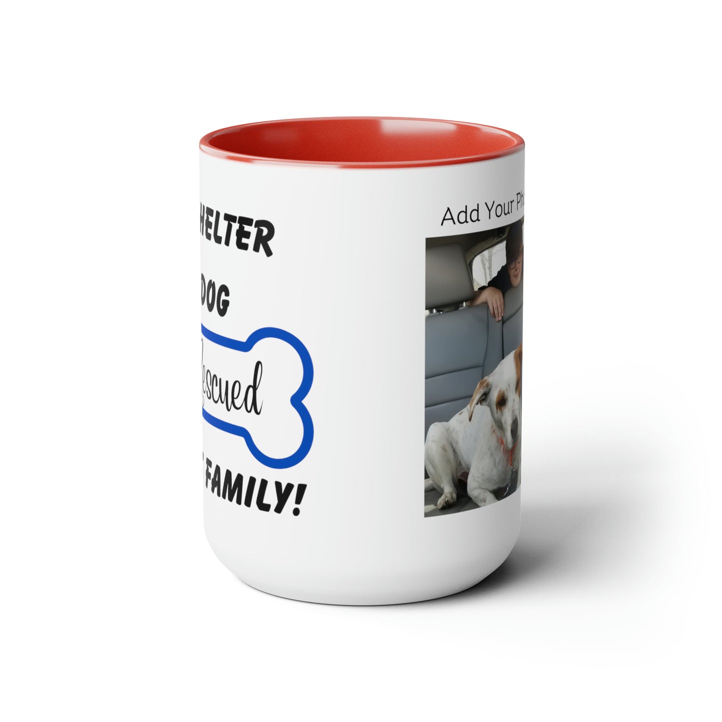 A Shelter Dog Rescued This Family, Personalized Mug