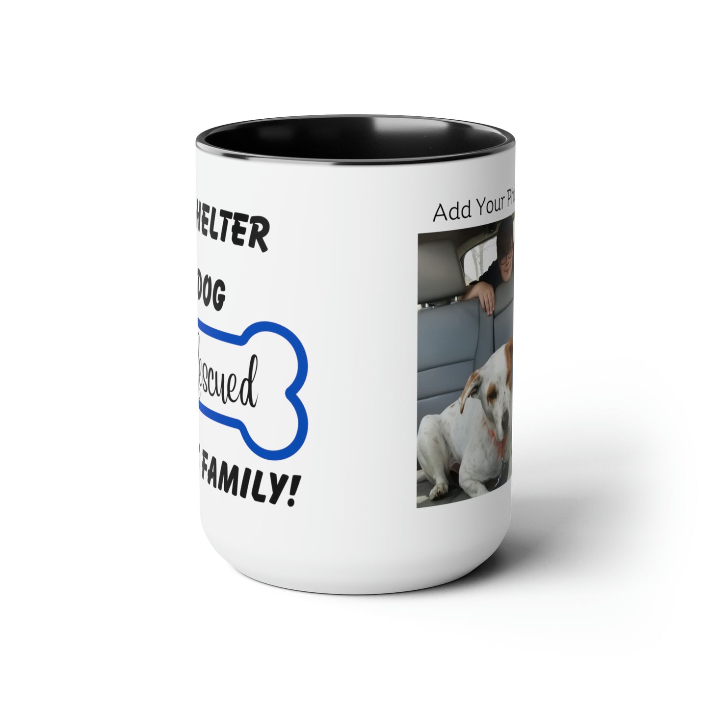 A Shelter Dog Rescued This Family, Personalized Mug