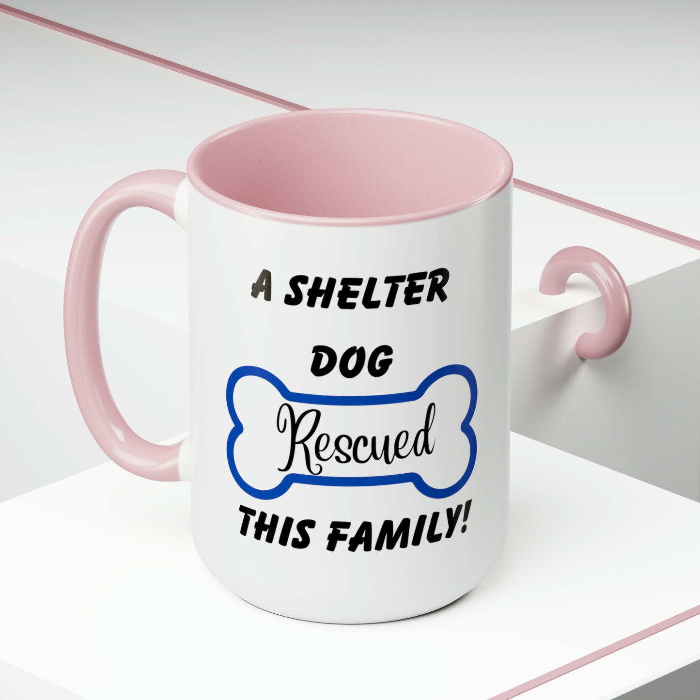 A Shelter Dog Rescued This Family, Personalized Mug