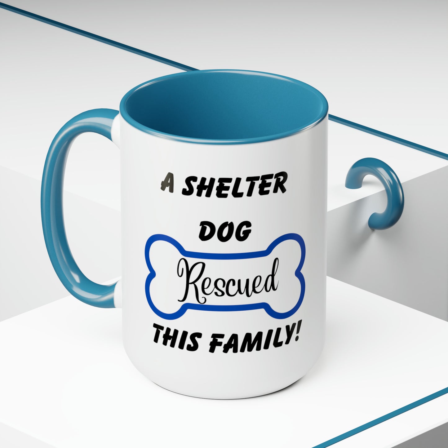 A Shelter Dog Rescued This Family, Personalized Mug