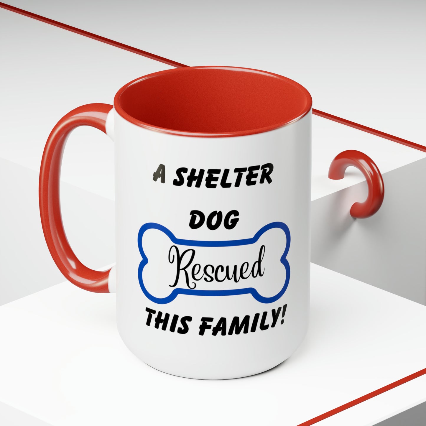 A Shelter Dog Rescued This Family, Personalized Mug