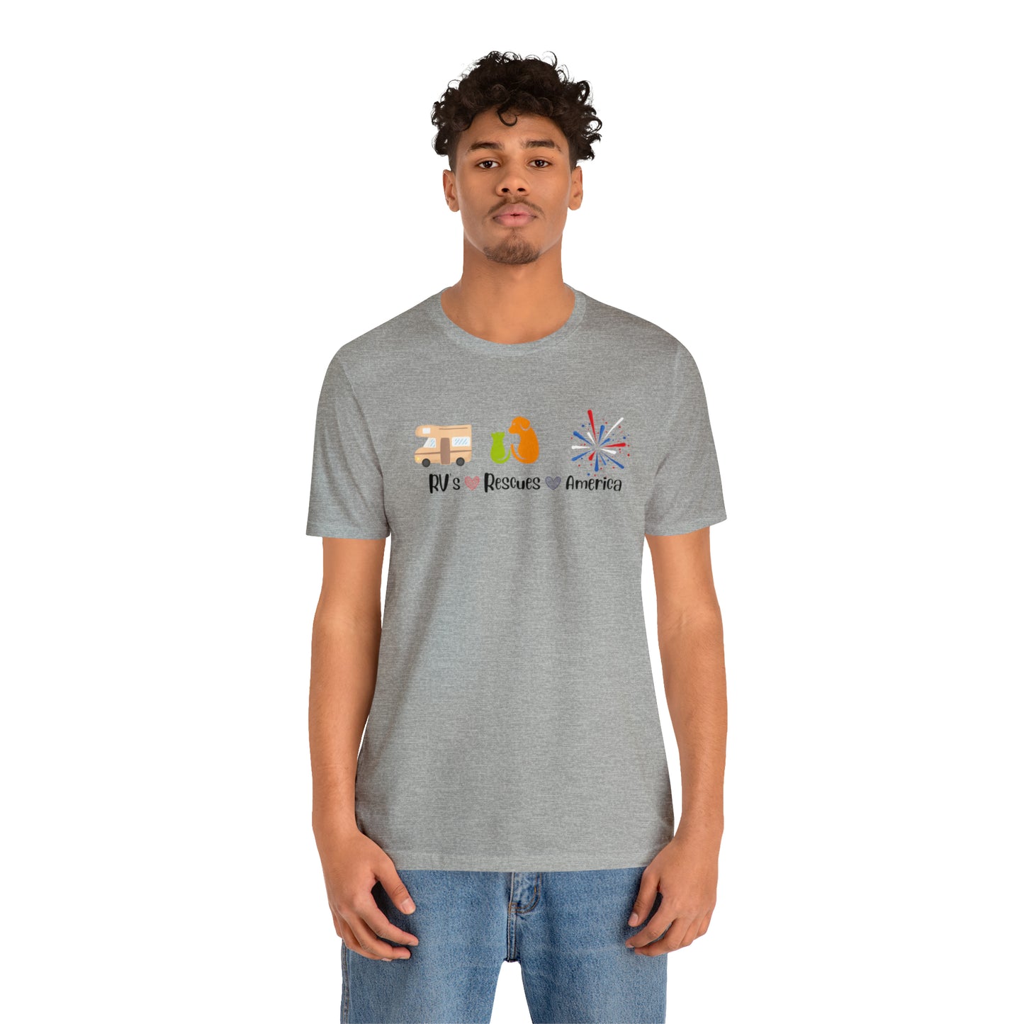 RVs, Rescues, America Unisex Jersey Short Sleeve Tee Shirt
