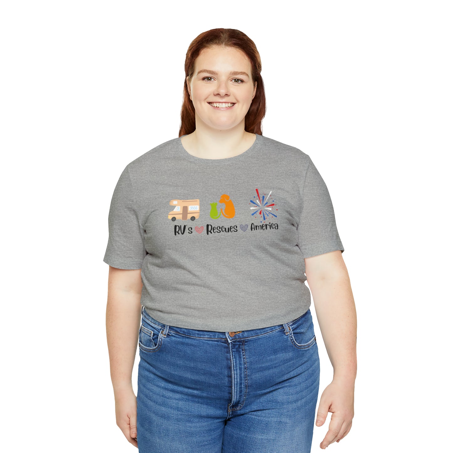 RVs, Rescues, America Unisex Jersey Short Sleeve Tee Shirt