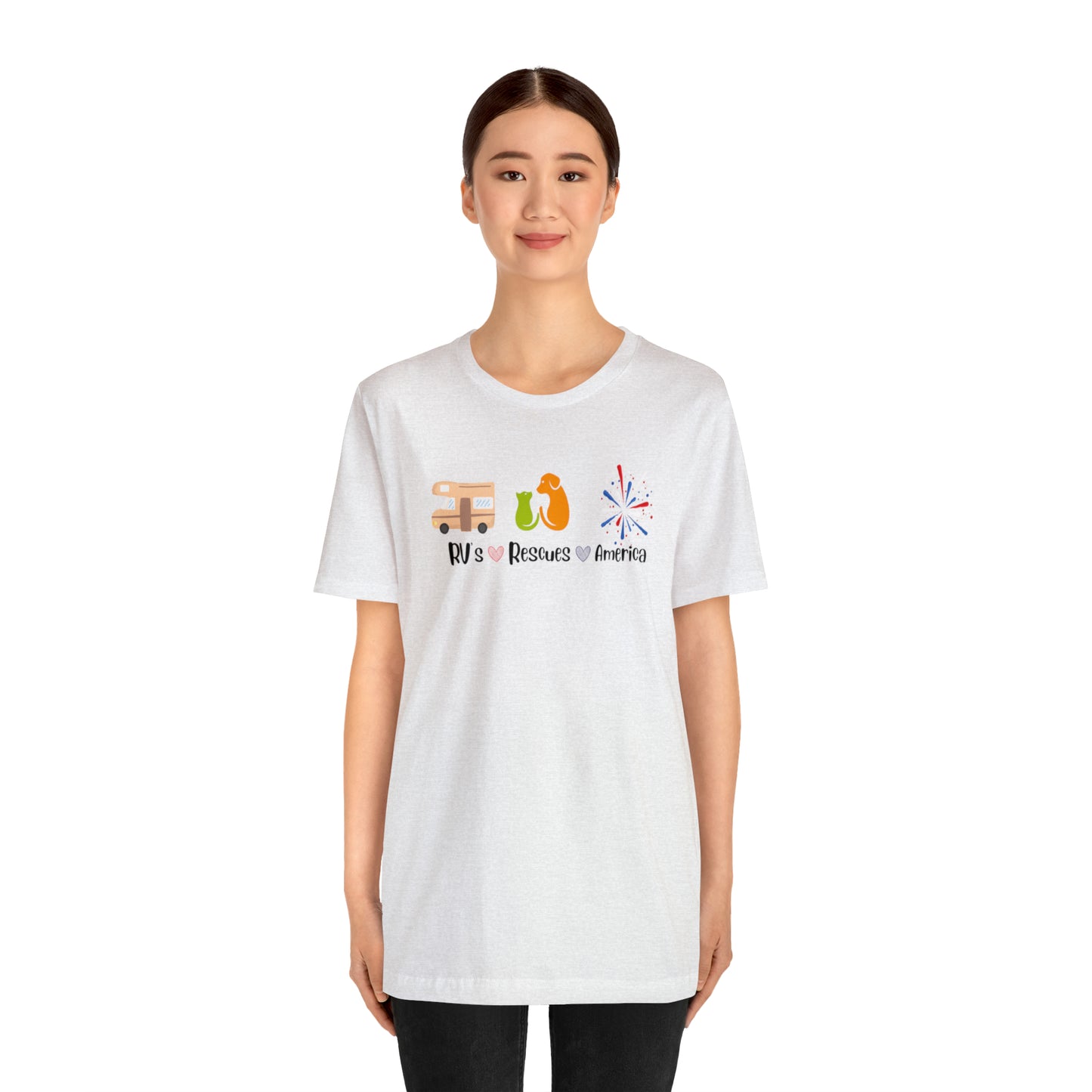 RVs, Rescues, America Unisex Jersey Short Sleeve Tee Shirt