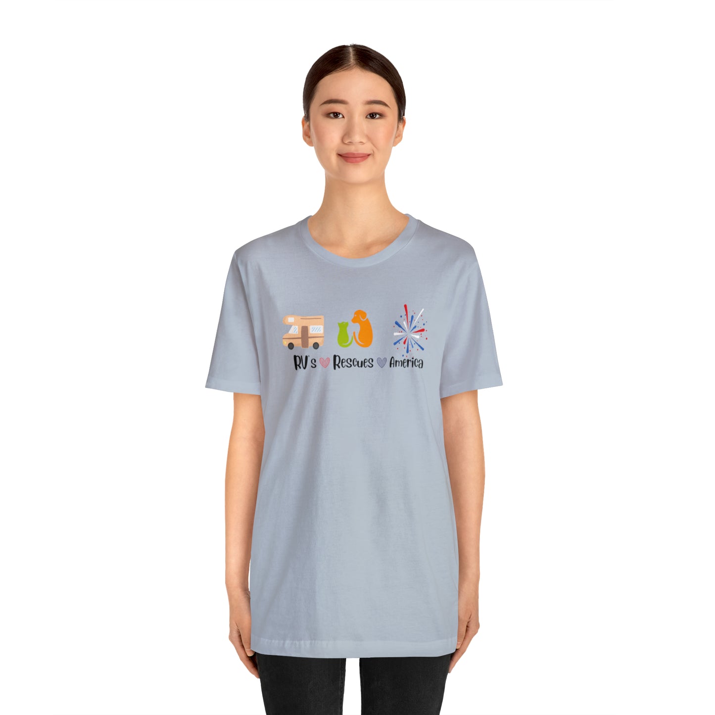 RVs, Rescues, America Unisex Jersey Short Sleeve Tee Shirt