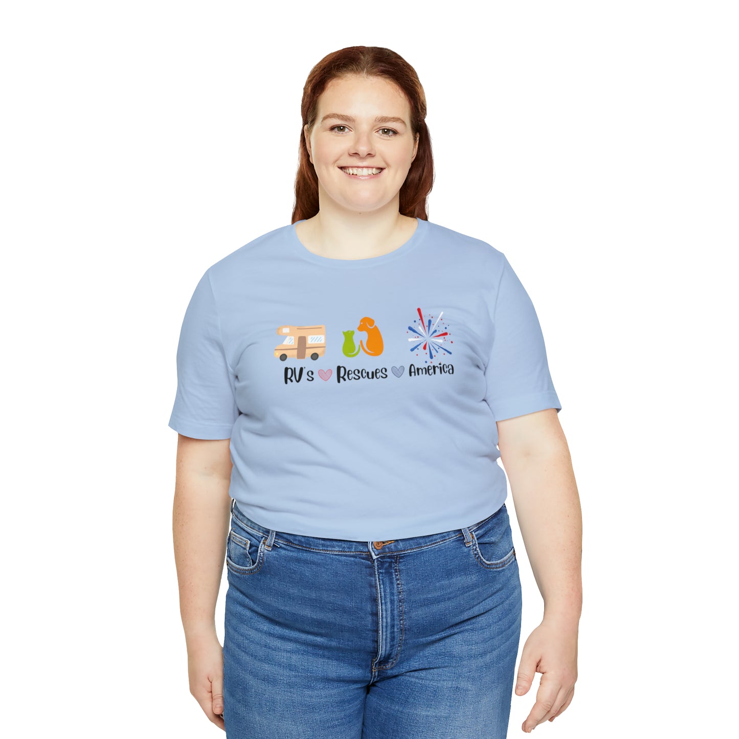 RVs, Rescues, America Unisex Jersey Short Sleeve Tee Shirt