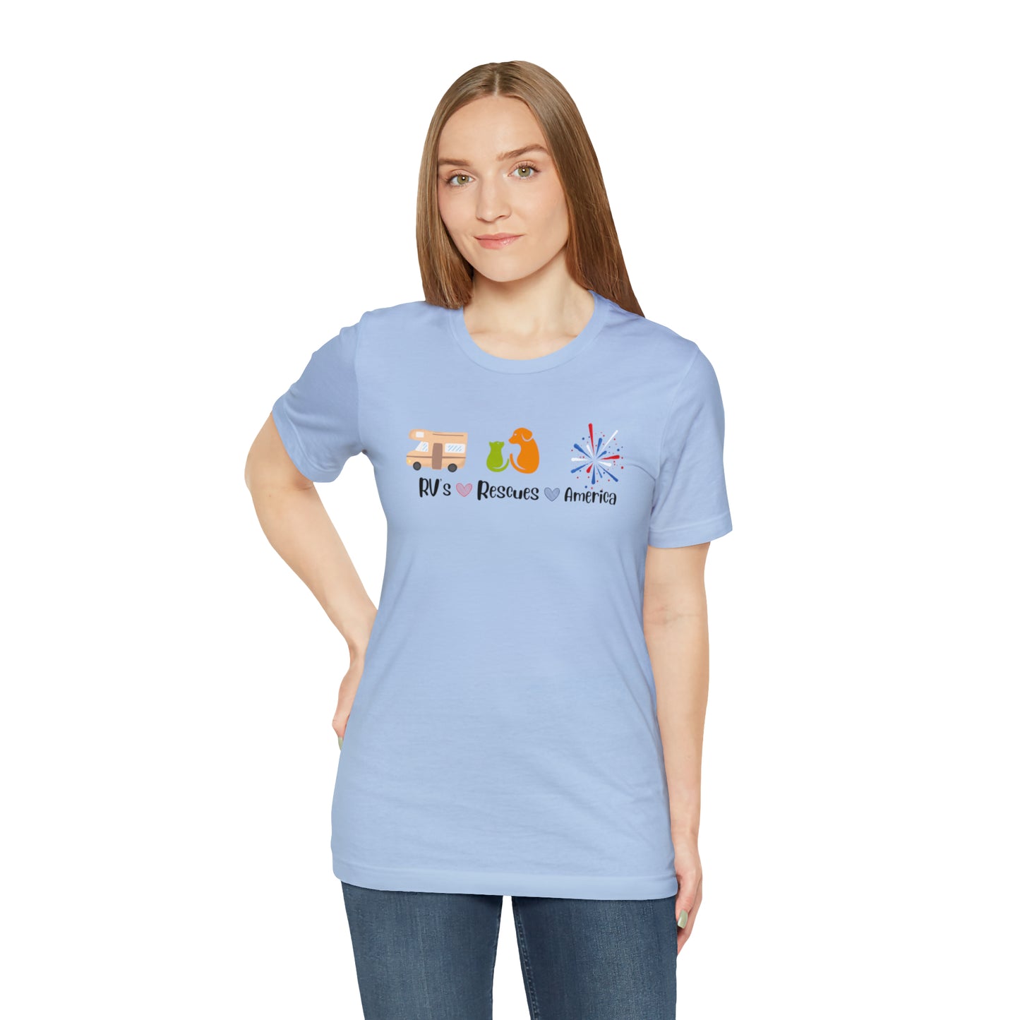 RVs, Rescues, America Unisex Jersey Short Sleeve Tee Shirt