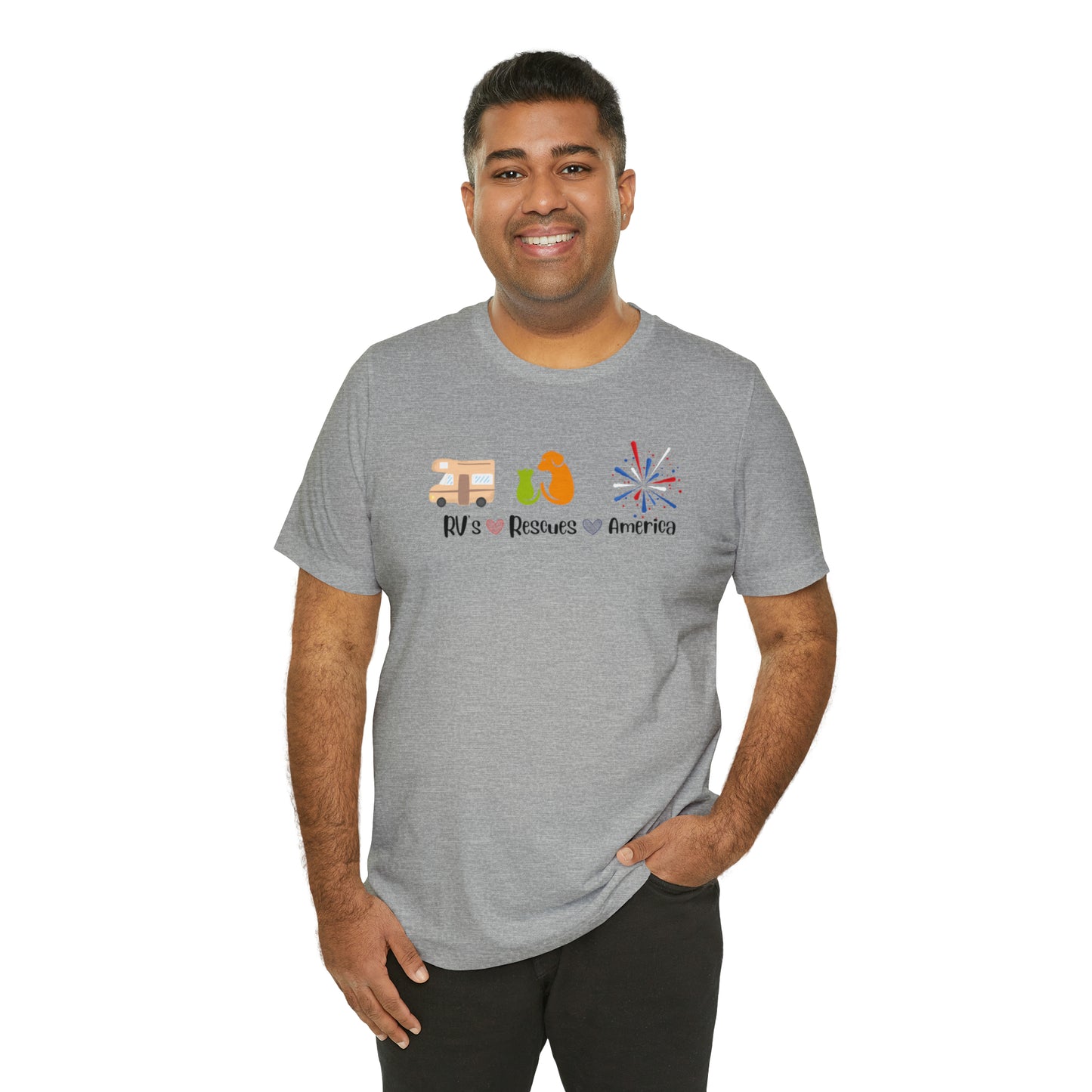 RVs, Rescues, America Unisex Jersey Short Sleeve Tee Shirt