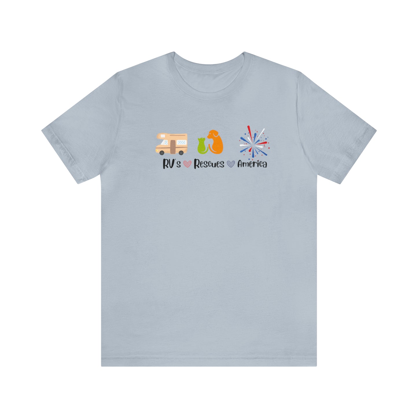 RVs, Rescues, America Unisex Jersey Short Sleeve Tee Shirt