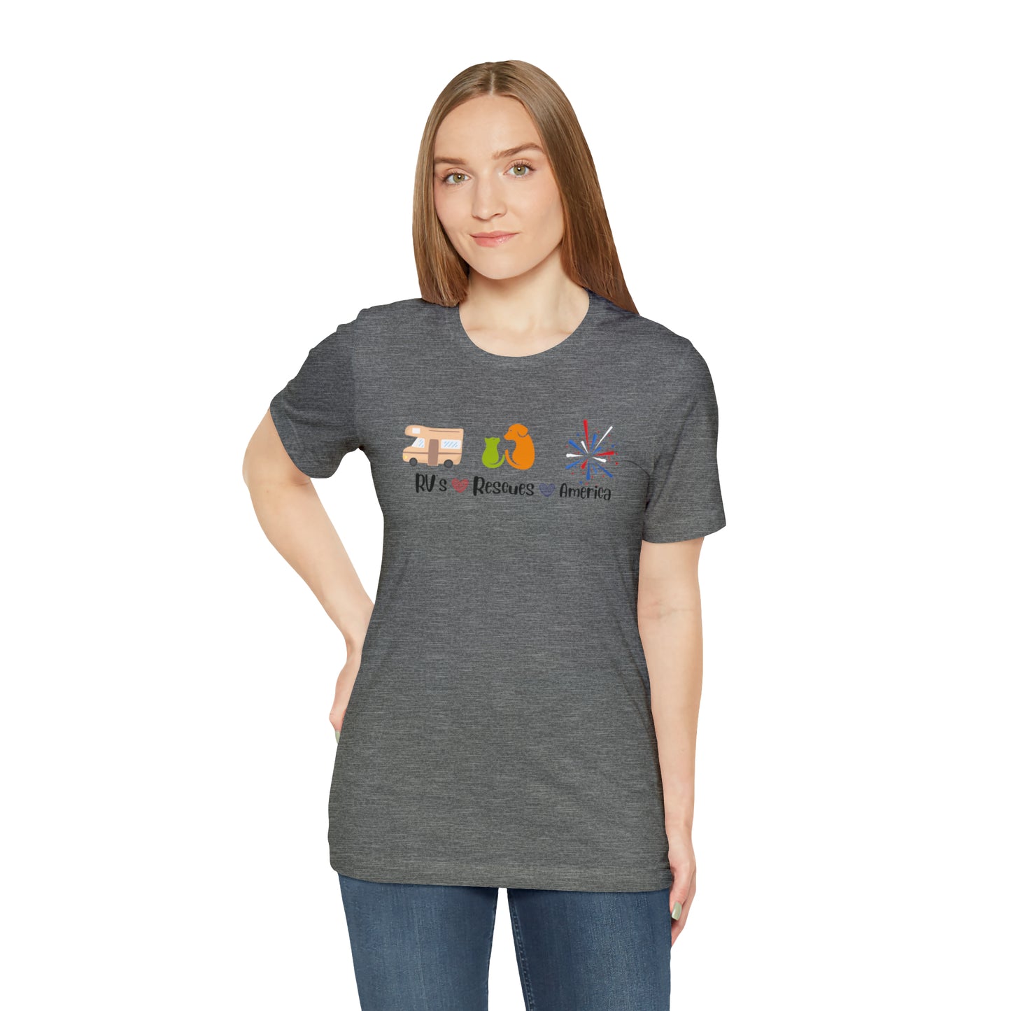 RVs, Rescues, America Unisex Jersey Short Sleeve Tee Shirt
