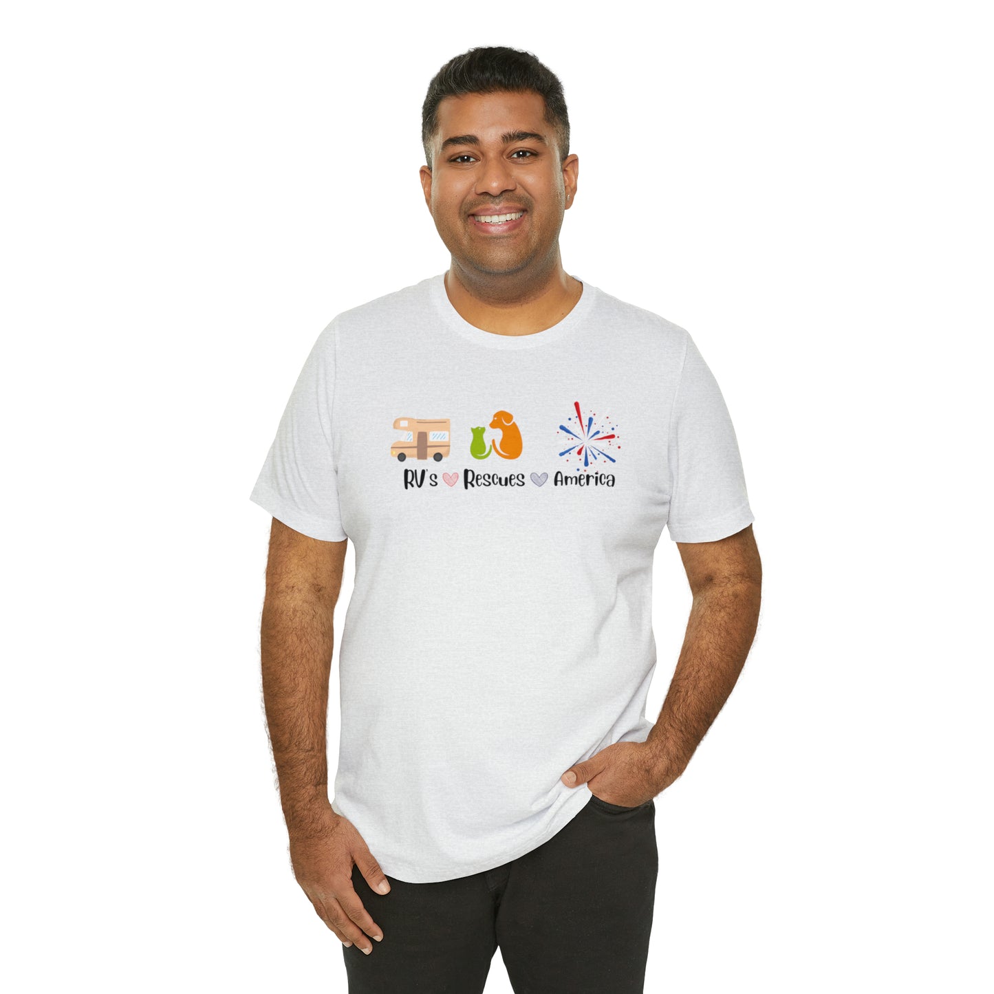 RVs, Rescues, America Unisex Jersey Short Sleeve Tee Shirt