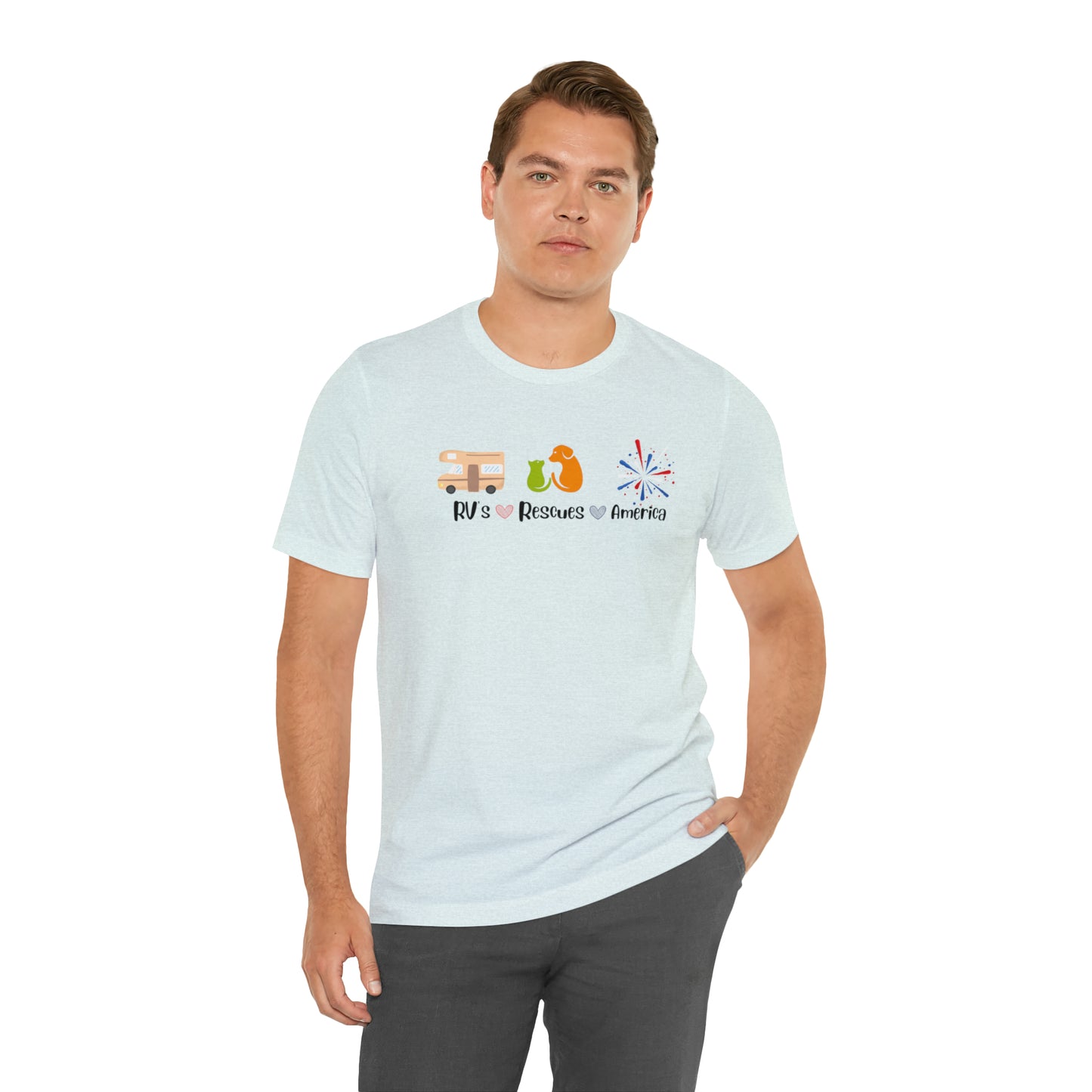 RVs, Rescues, America Unisex Jersey Short Sleeve Tee Shirt