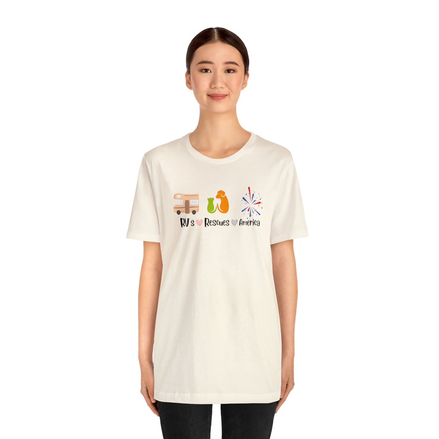 RVs, Rescues, America Unisex Jersey Short Sleeve Tee Shirt