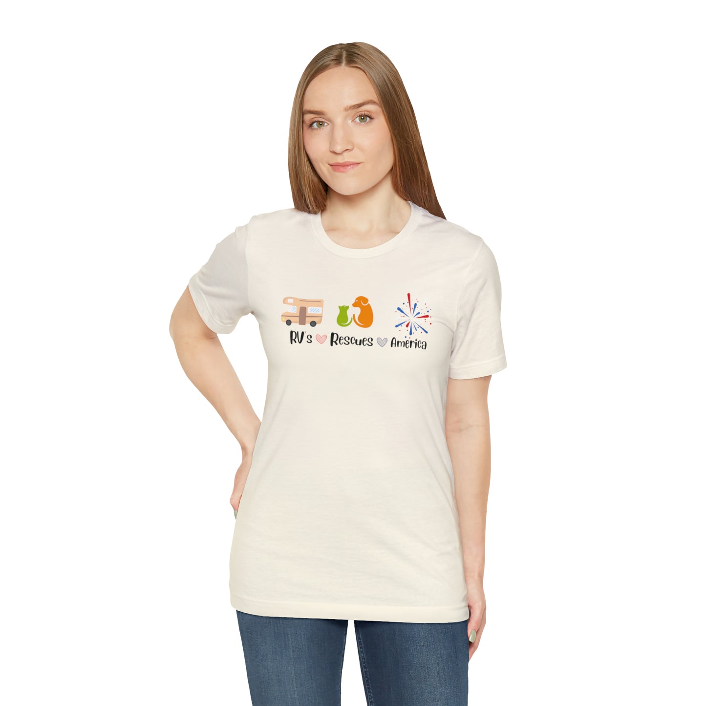 RVs, Rescues, America Unisex Jersey Short Sleeve Tee Shirt