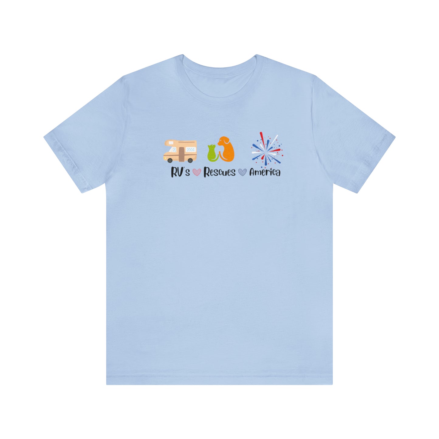 RVs, Rescues, America Unisex Jersey Short Sleeve Tee Shirt