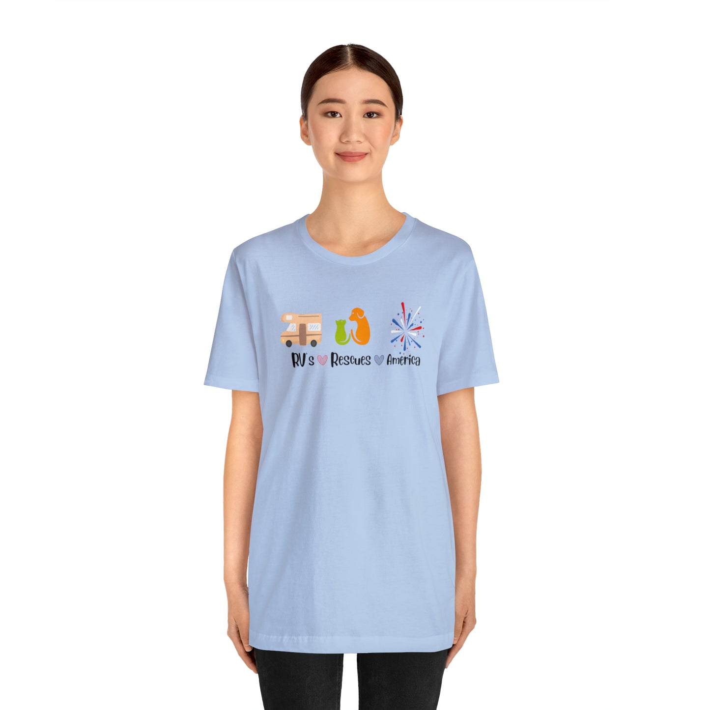 RVs, Rescues, America Unisex Jersey Short Sleeve Tee Shirt