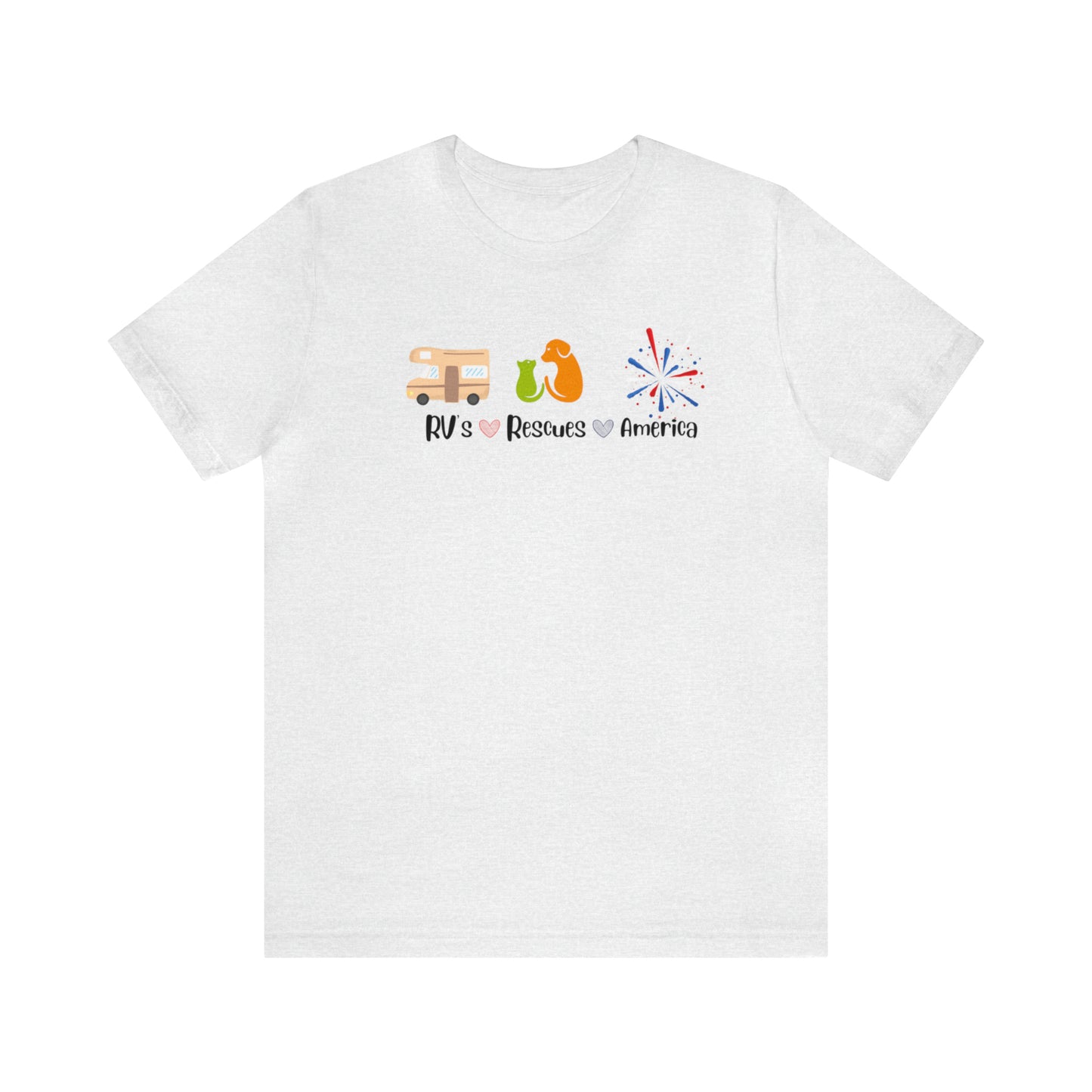 RVs, Rescues, America Unisex Jersey Short Sleeve Tee Shirt