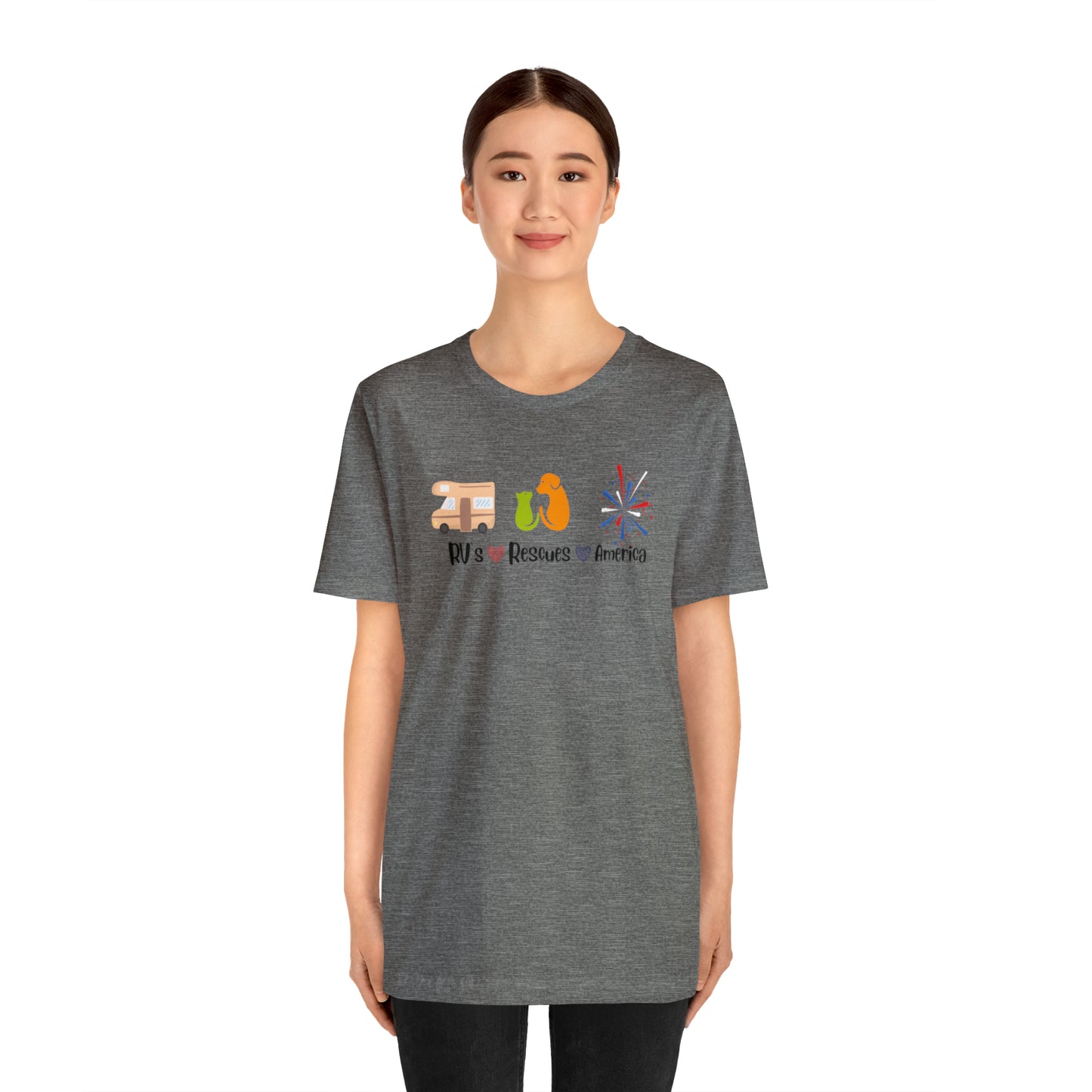 RVs, Rescues, America Unisex Jersey Short Sleeve Tee Shirt