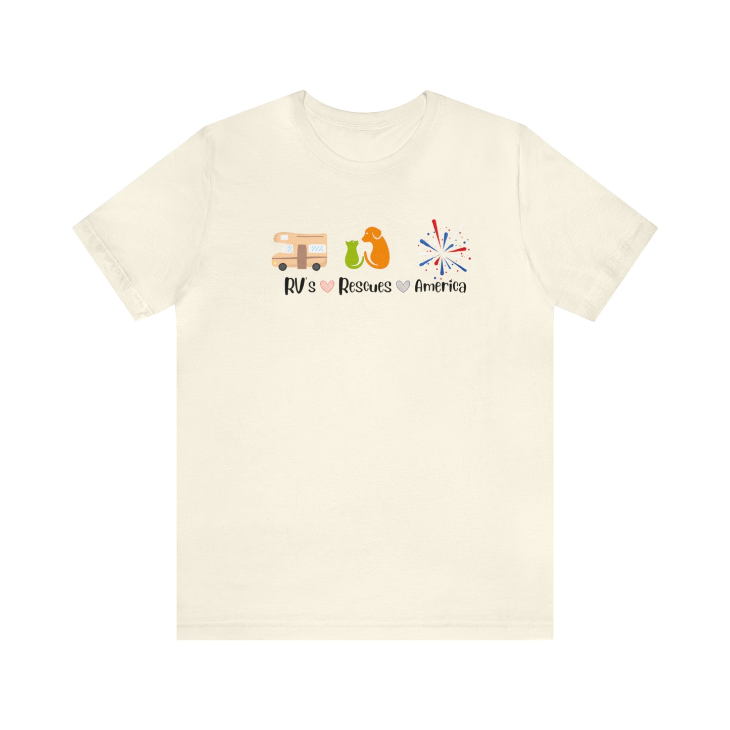 RVs, Rescues, America Unisex Jersey Short Sleeve Tee Shirt
