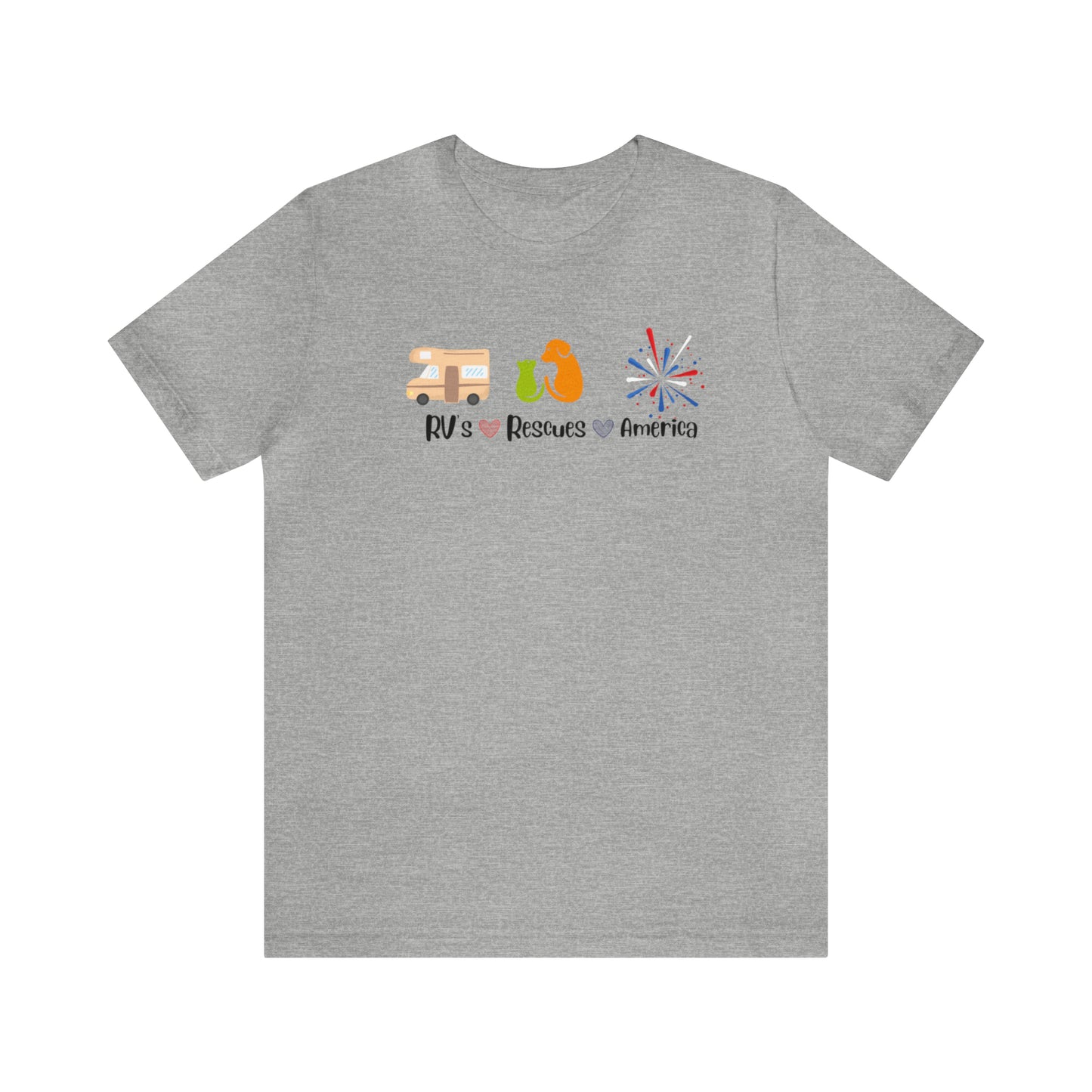 RVs, Rescues, America Unisex Jersey Short Sleeve Tee Shirt