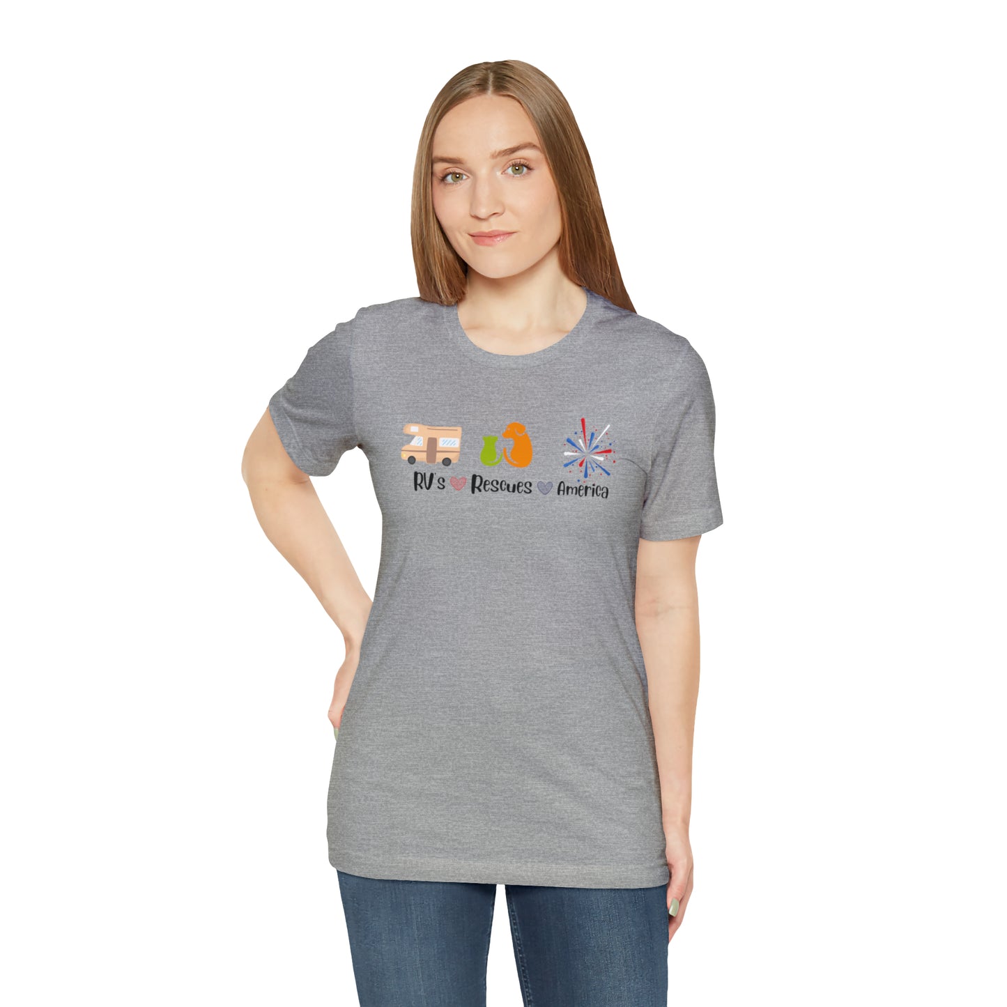 RVs, Rescues, America Unisex Jersey Short Sleeve Tee Shirt