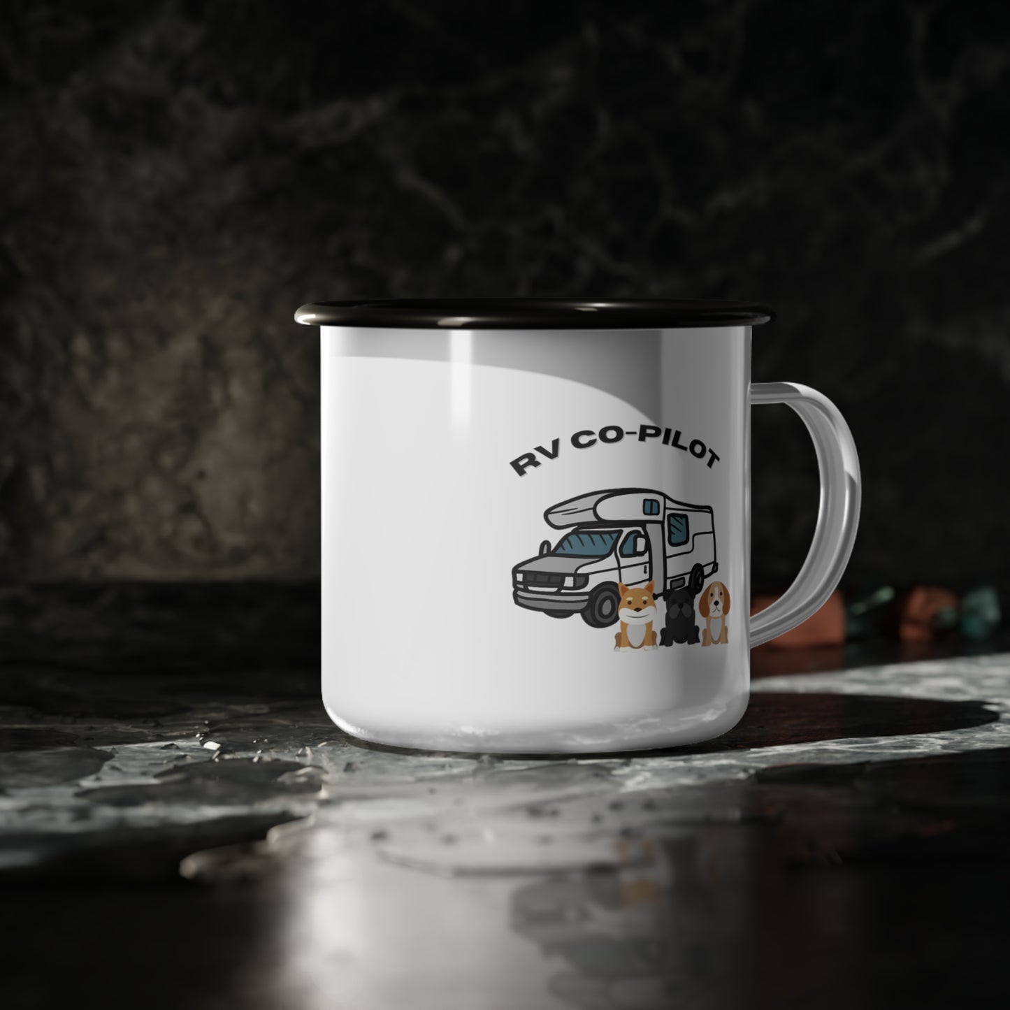 RV Co-Pilot Enamel Camp Cup