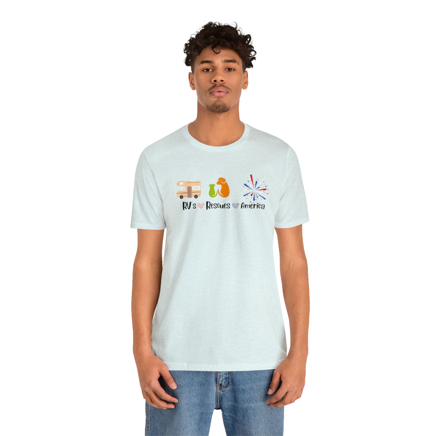 RVs, Rescues, America Unisex Jersey Short Sleeve Tee Shirt