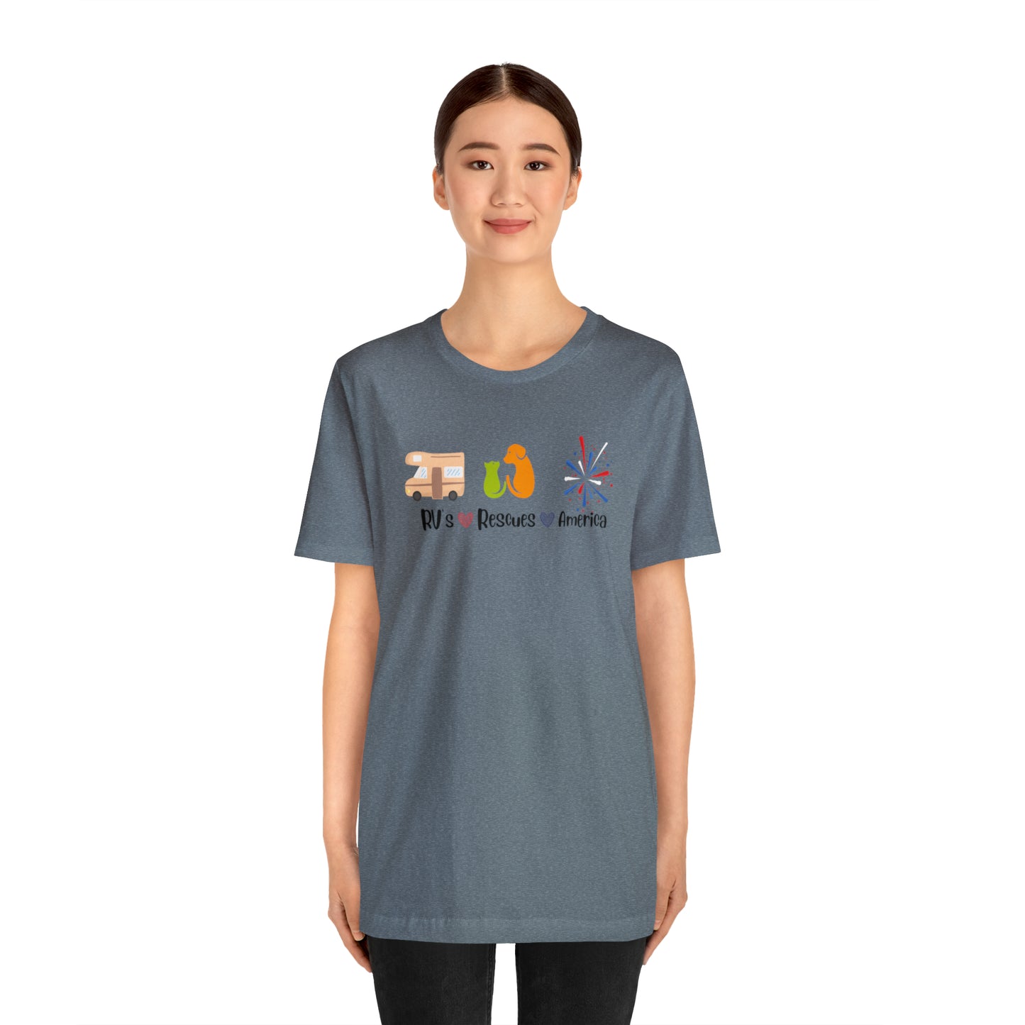 RVs, Rescues, America Unisex Jersey Short Sleeve Tee Shirt