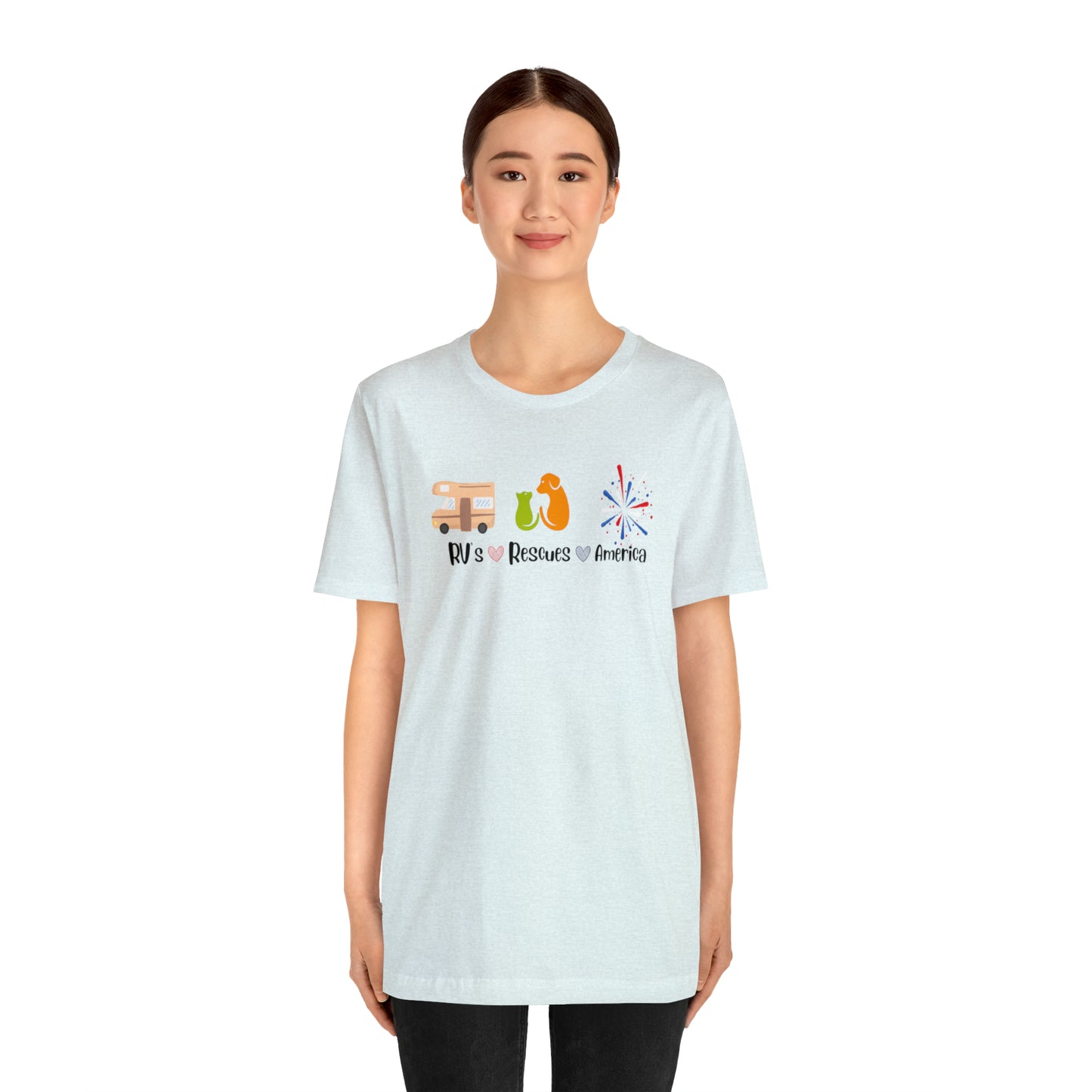RVs, Rescues, America Unisex Jersey Short Sleeve Tee Shirt