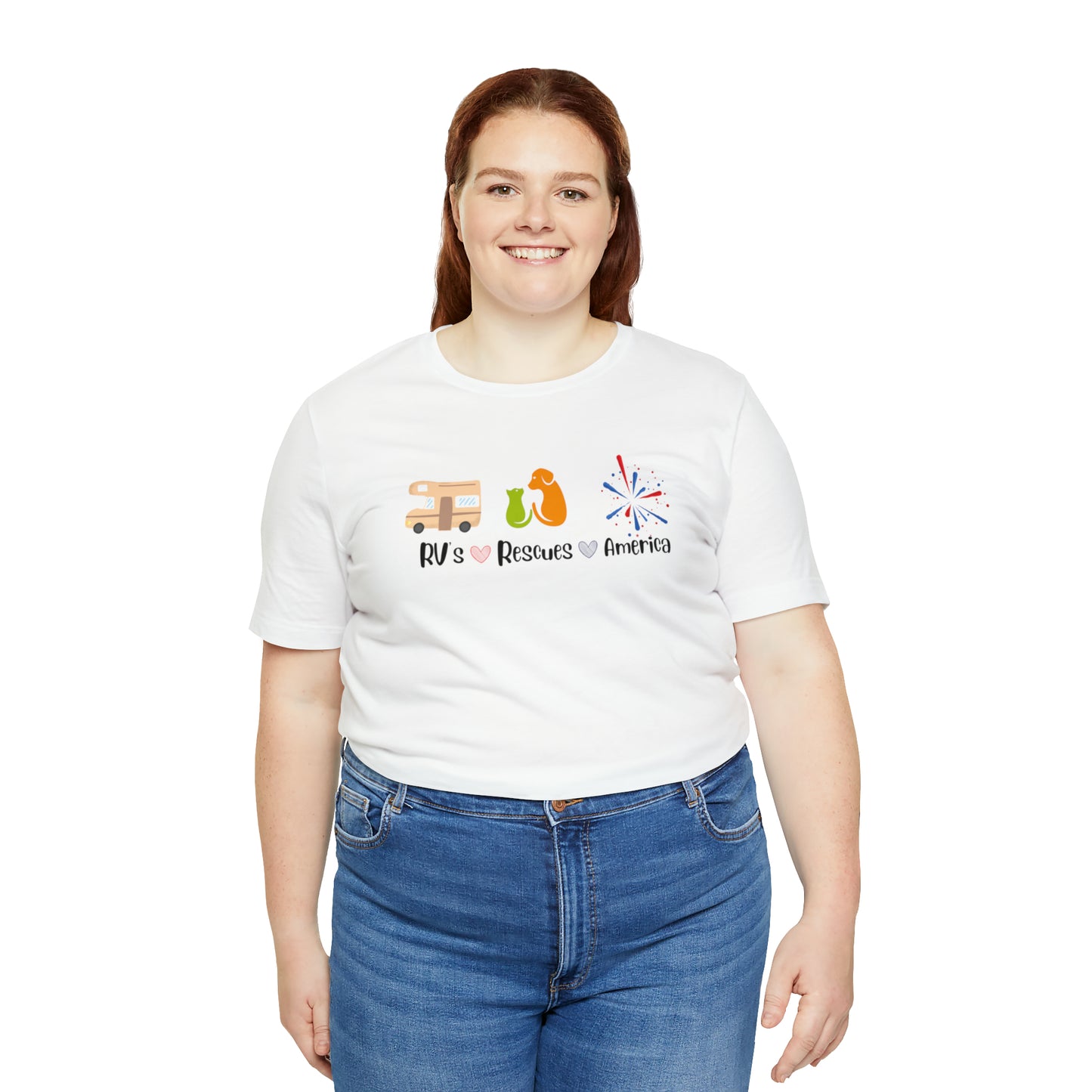 RVs, Rescues, America Unisex Jersey Short Sleeve Tee Shirt