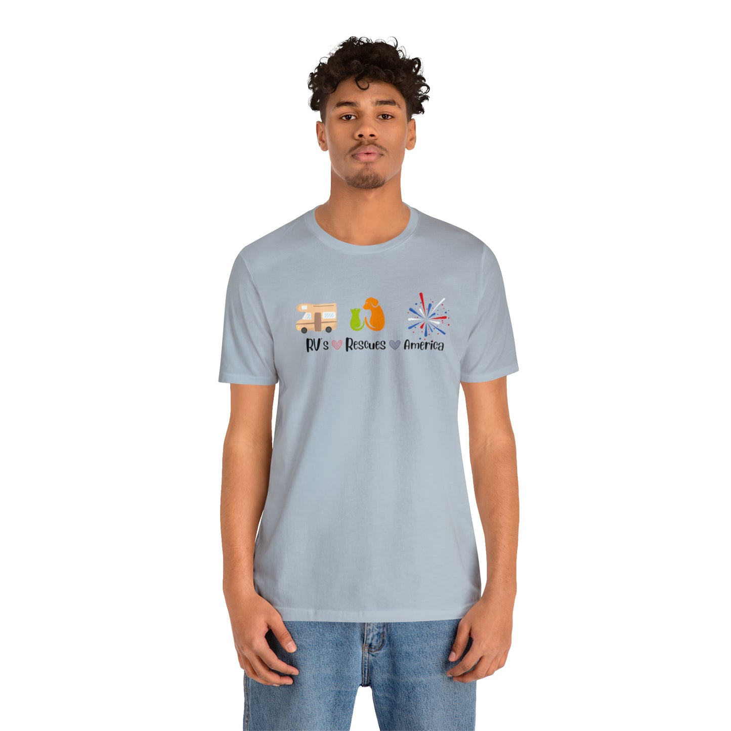 RVs, Rescues, America Unisex Jersey Short Sleeve Tee Shirt