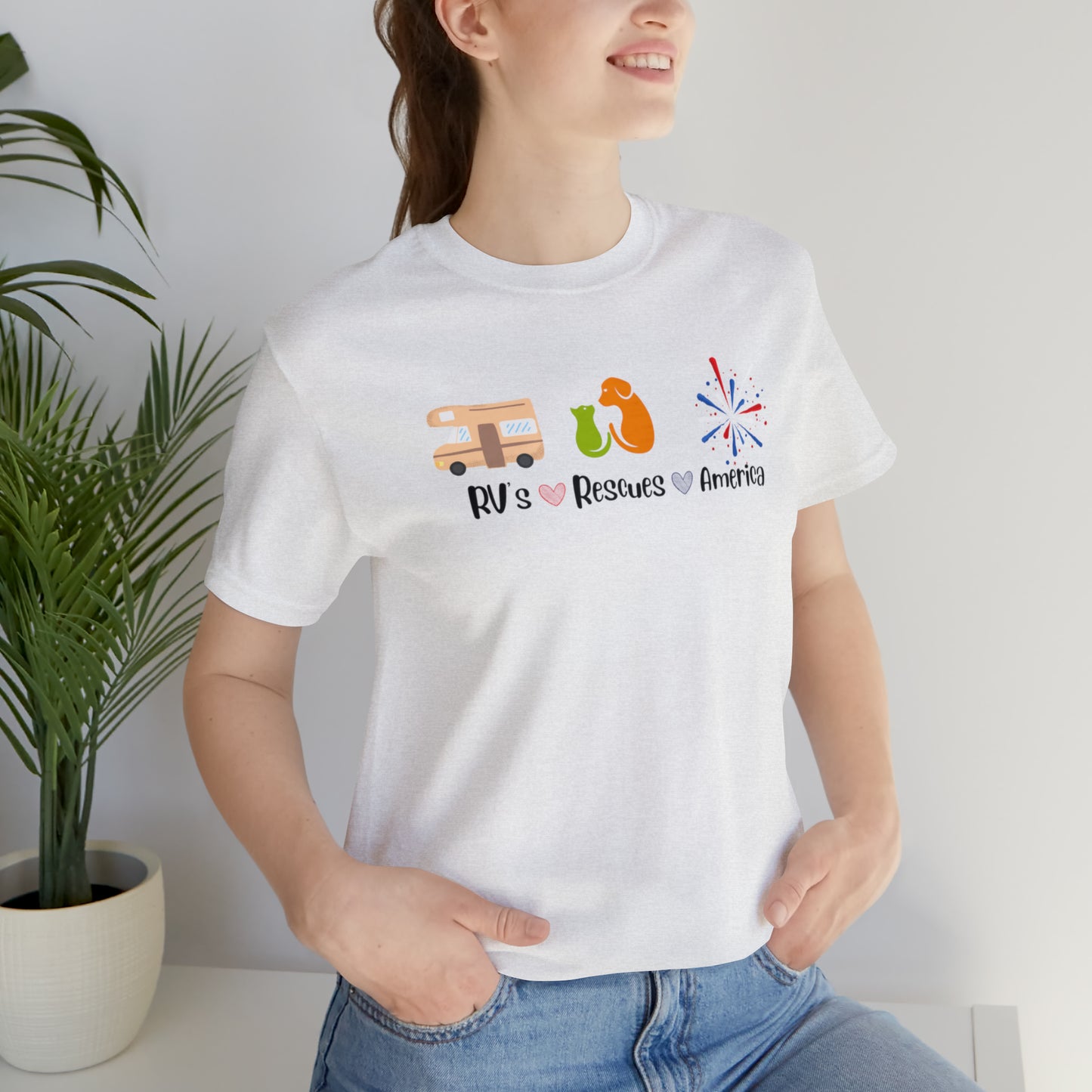 RVs, Rescues, America Unisex Jersey Short Sleeve Tee Shirt