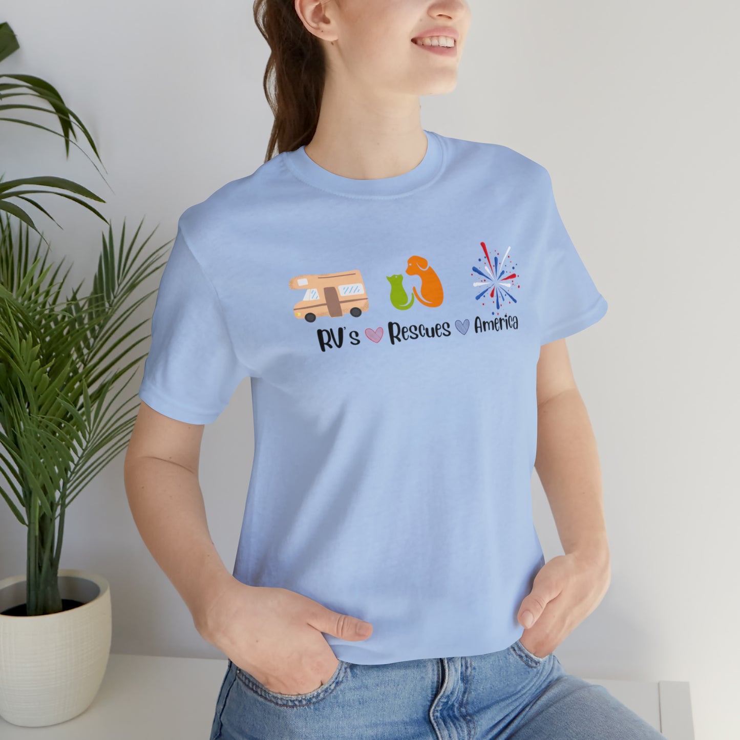 RVs, Rescues, America Unisex Jersey Short Sleeve Tee Shirt