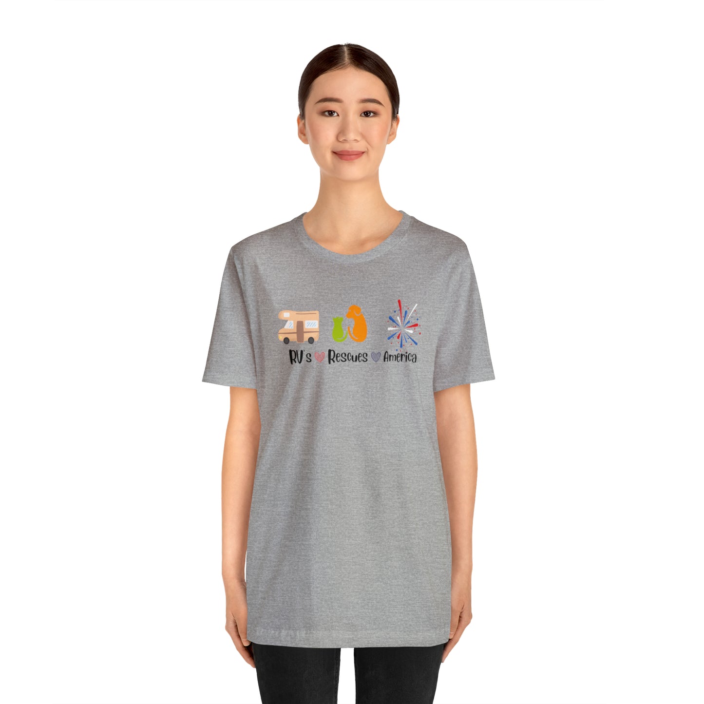 RVs, Rescues, America Unisex Jersey Short Sleeve Tee Shirt