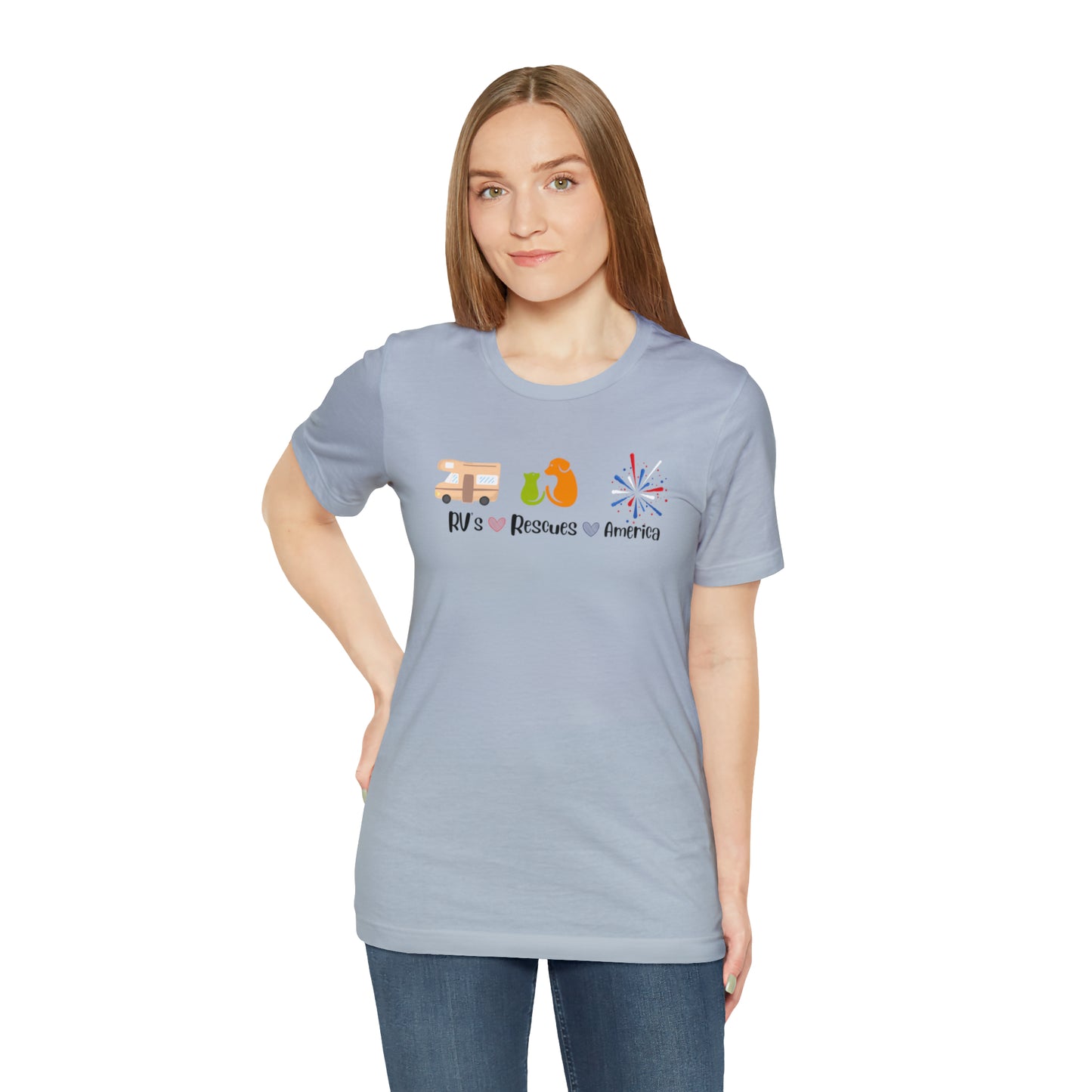 RVs, Rescues, America Unisex Jersey Short Sleeve Tee Shirt