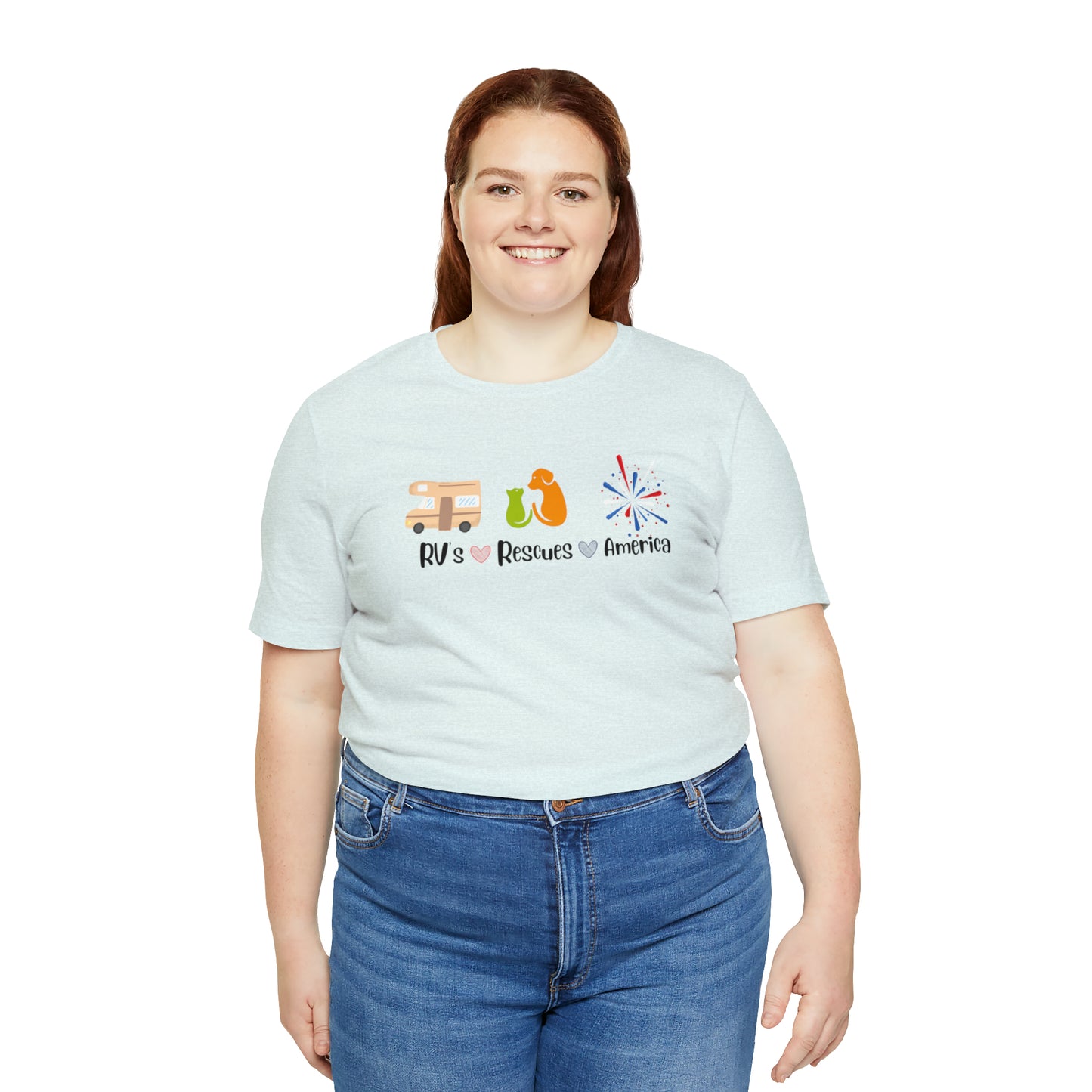 RVs, Rescues, America Unisex Jersey Short Sleeve Tee Shirt
