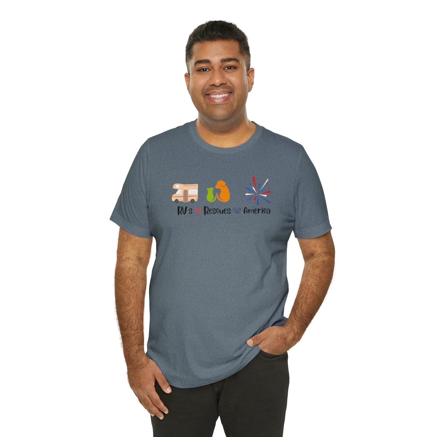RVs, Rescues, America Unisex Jersey Short Sleeve Tee Shirt