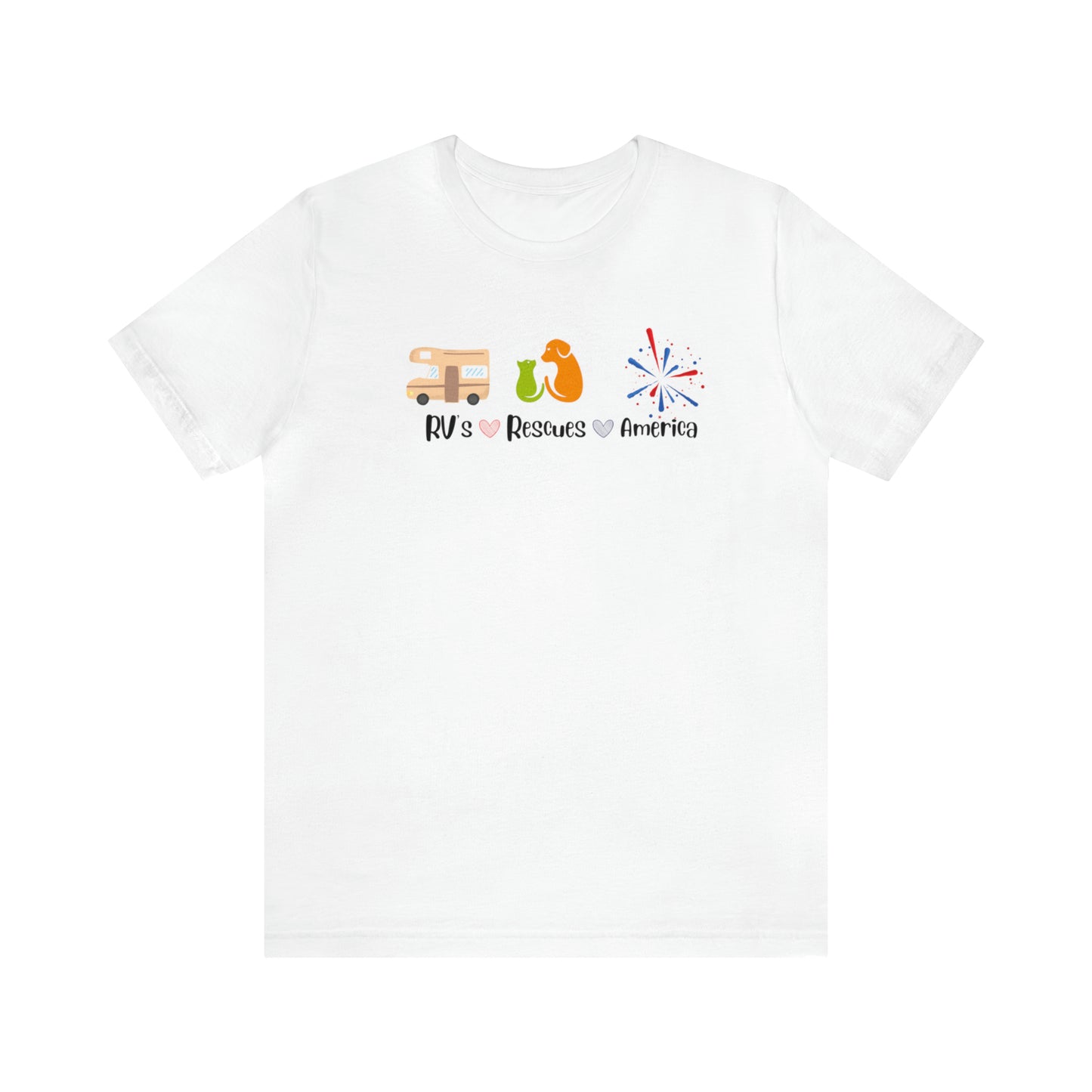 RVs, Rescues, America Unisex Jersey Short Sleeve Tee Shirt