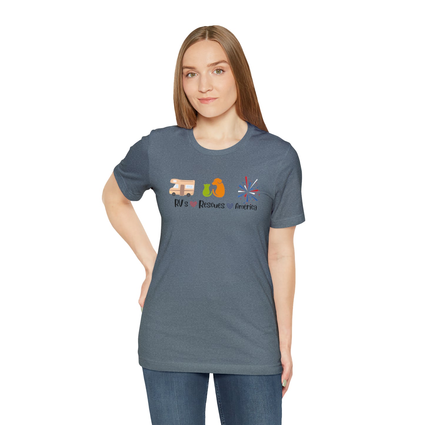 RVs, Rescues, America Unisex Jersey Short Sleeve Tee Shirt