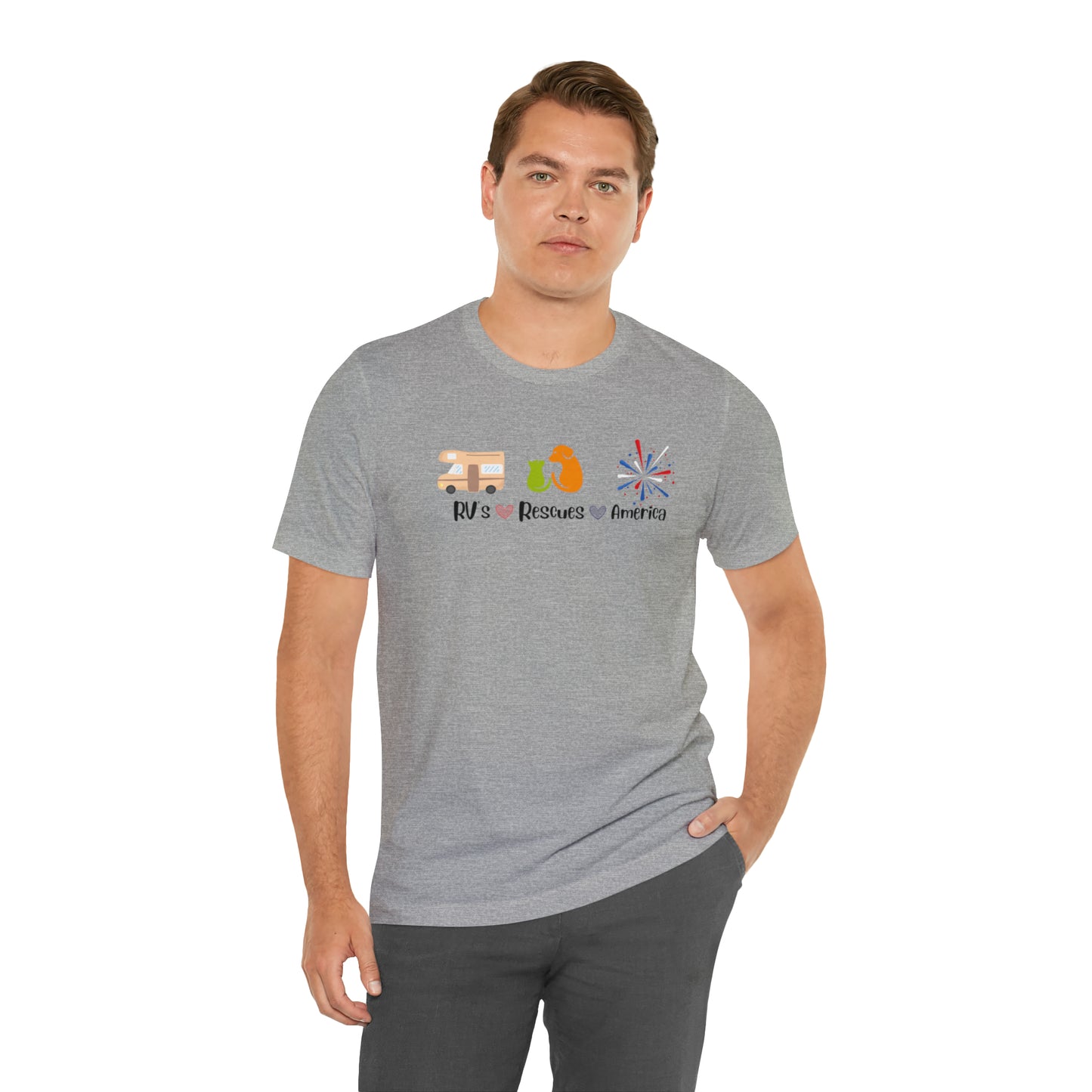 RVs, Rescues, America Unisex Jersey Short Sleeve Tee Shirt