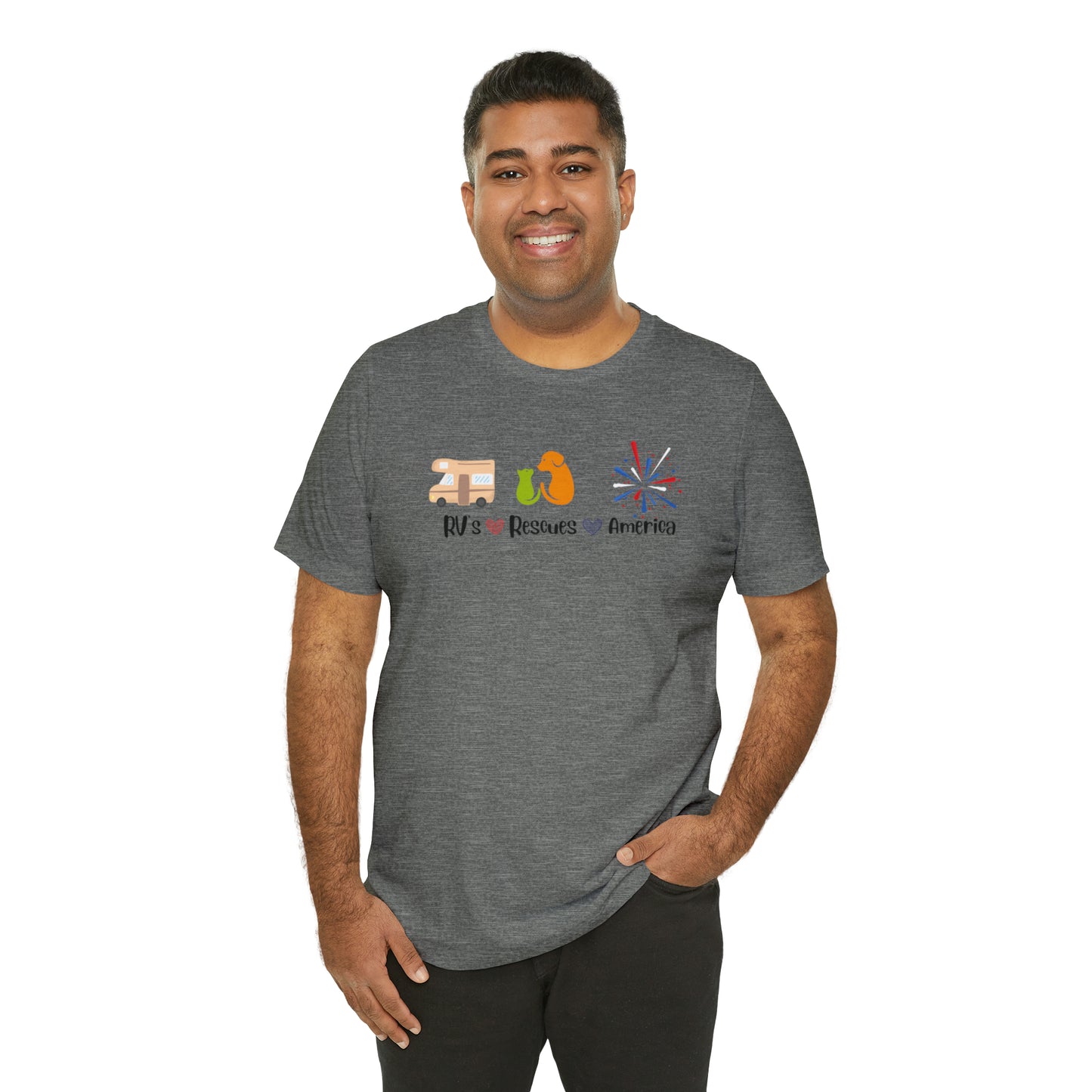 RVs, Rescues, America Unisex Jersey Short Sleeve Tee Shirt