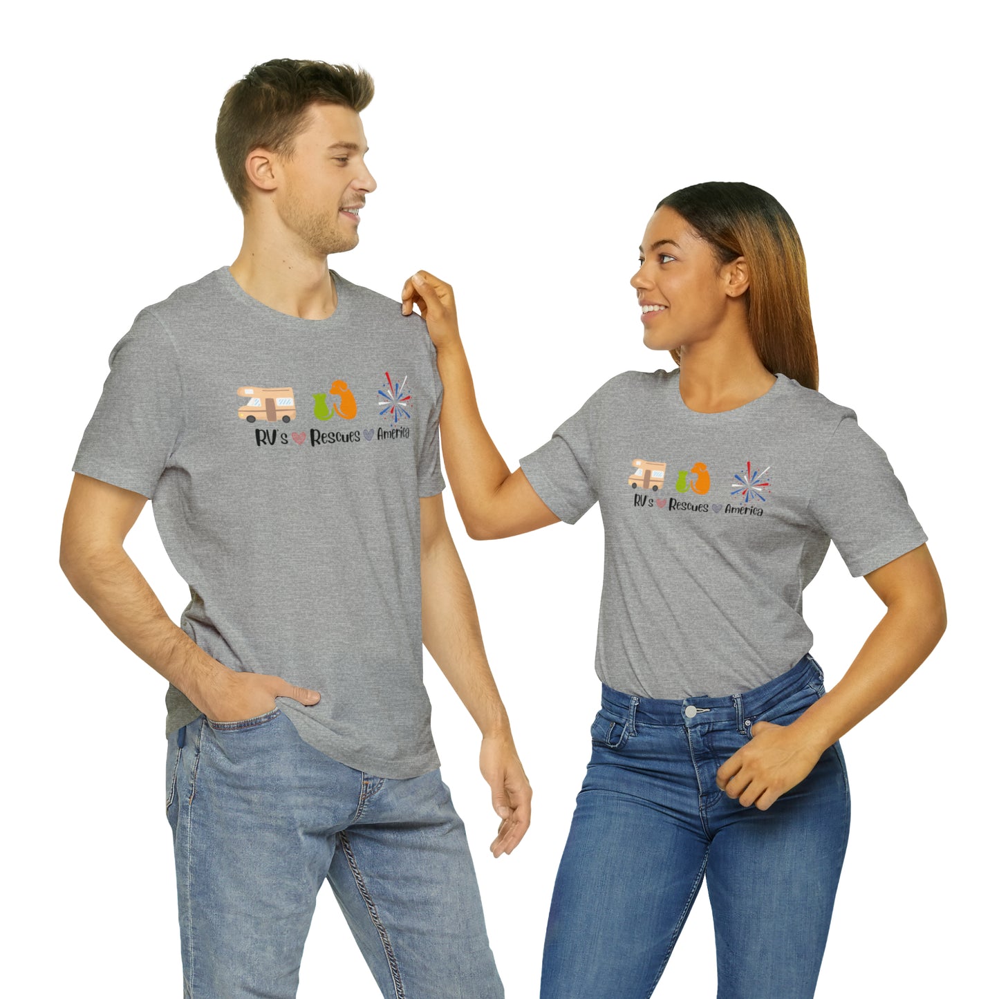 RVs, Rescues, America Unisex Jersey Short Sleeve Tee Shirt