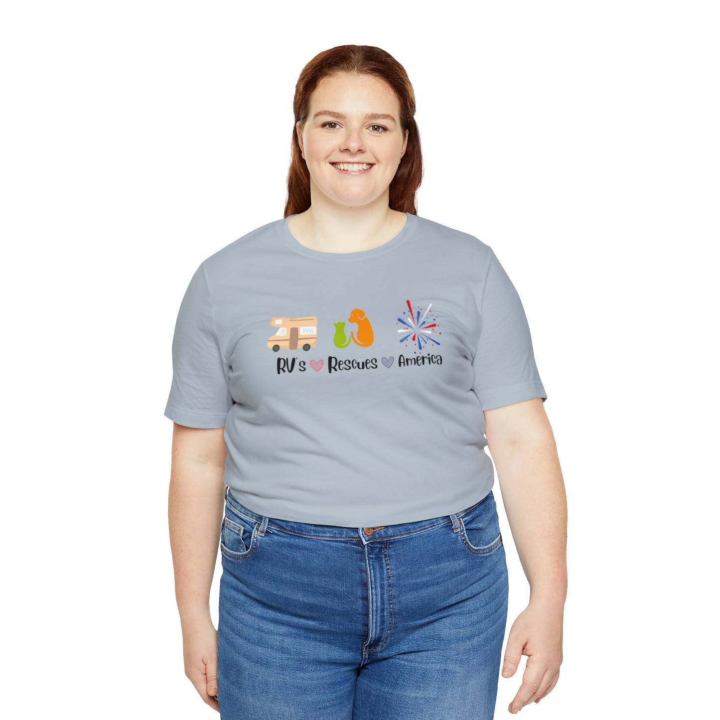 RVs, Rescues, America Unisex Jersey Short Sleeve Tee Shirt