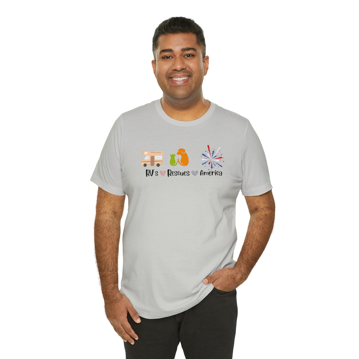 RVs, Rescues, America Unisex Jersey Short Sleeve Tee Shirt